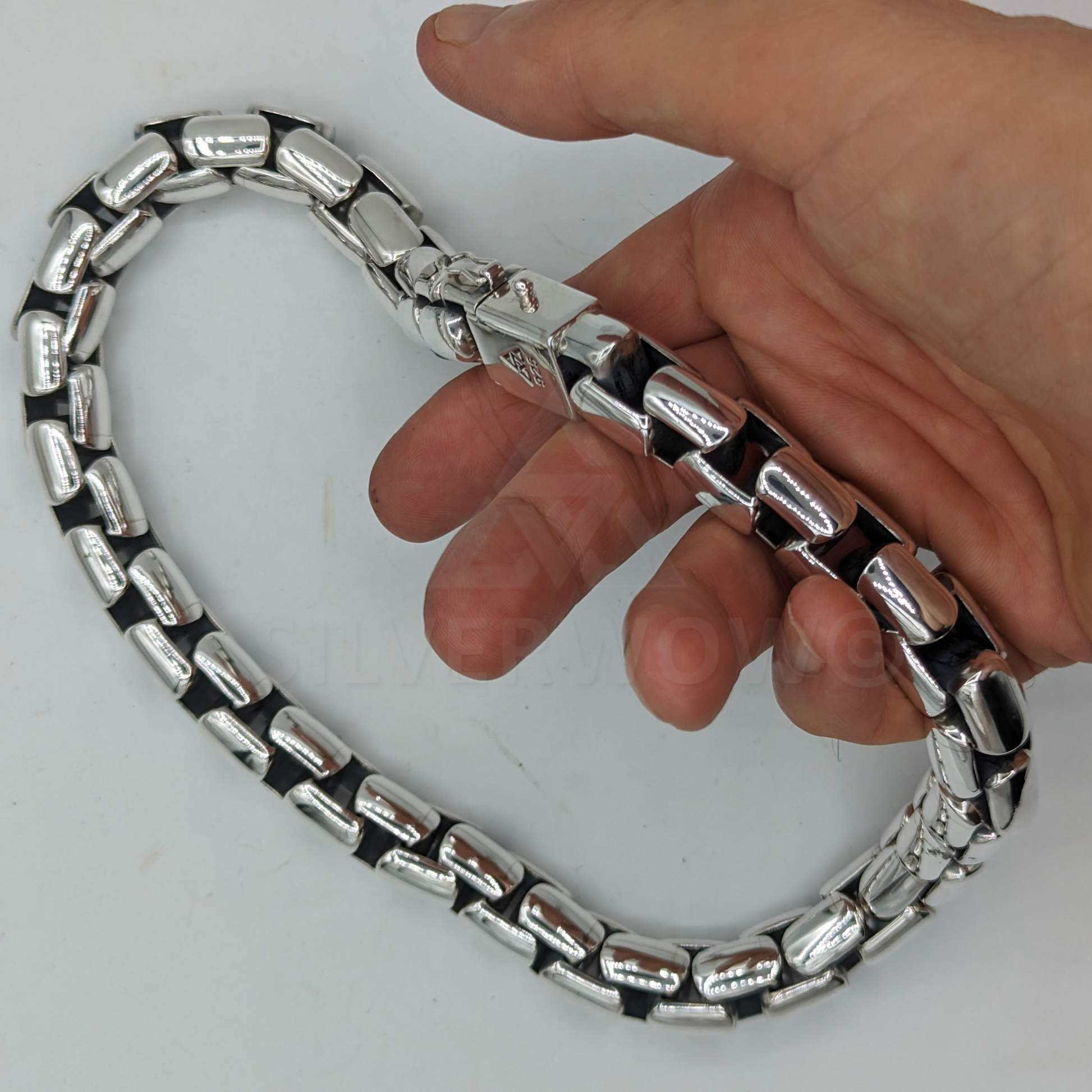 PL23 15mm Box Chain Neckace Chain - SilverWow™