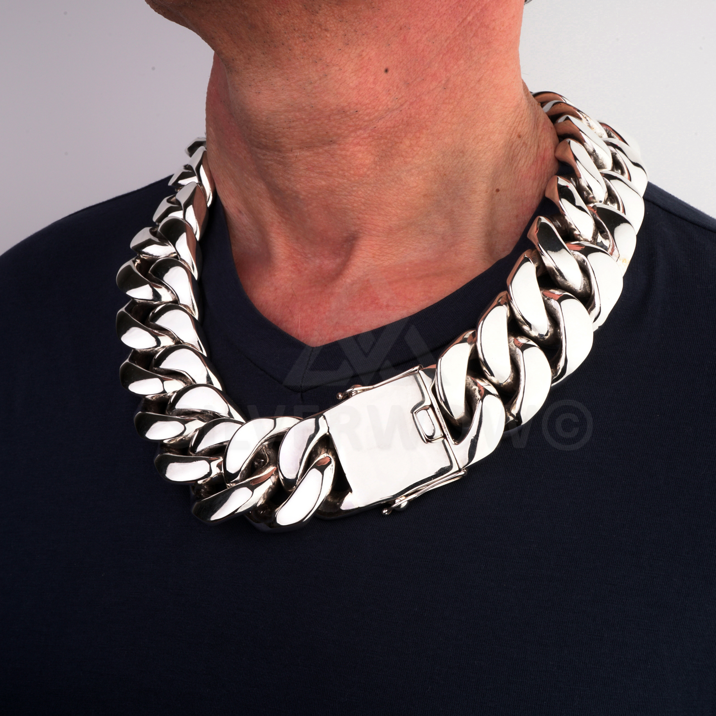 35mm Curb Necklace Chain - SilverWow™