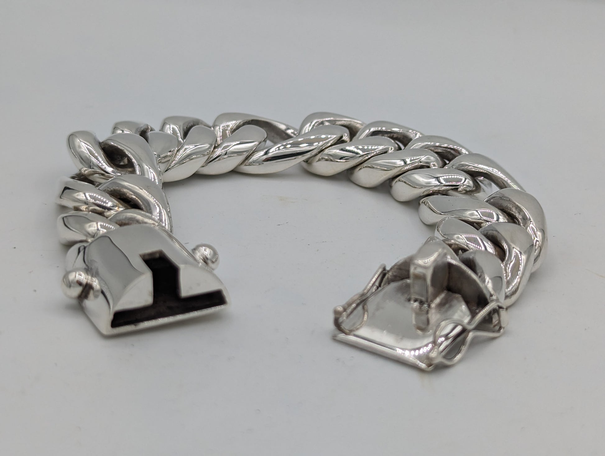 25mm Cuban Figaro Bracelet - SilverWow™