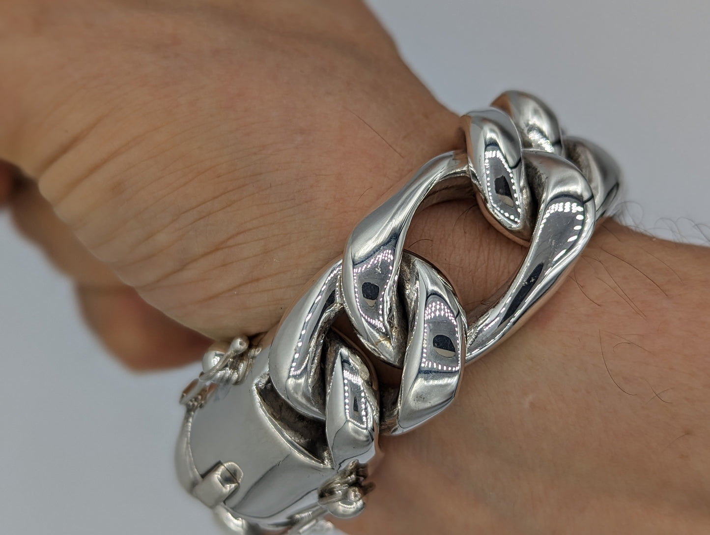 25mm Cuban Figaro Bracelet - SilverWow™