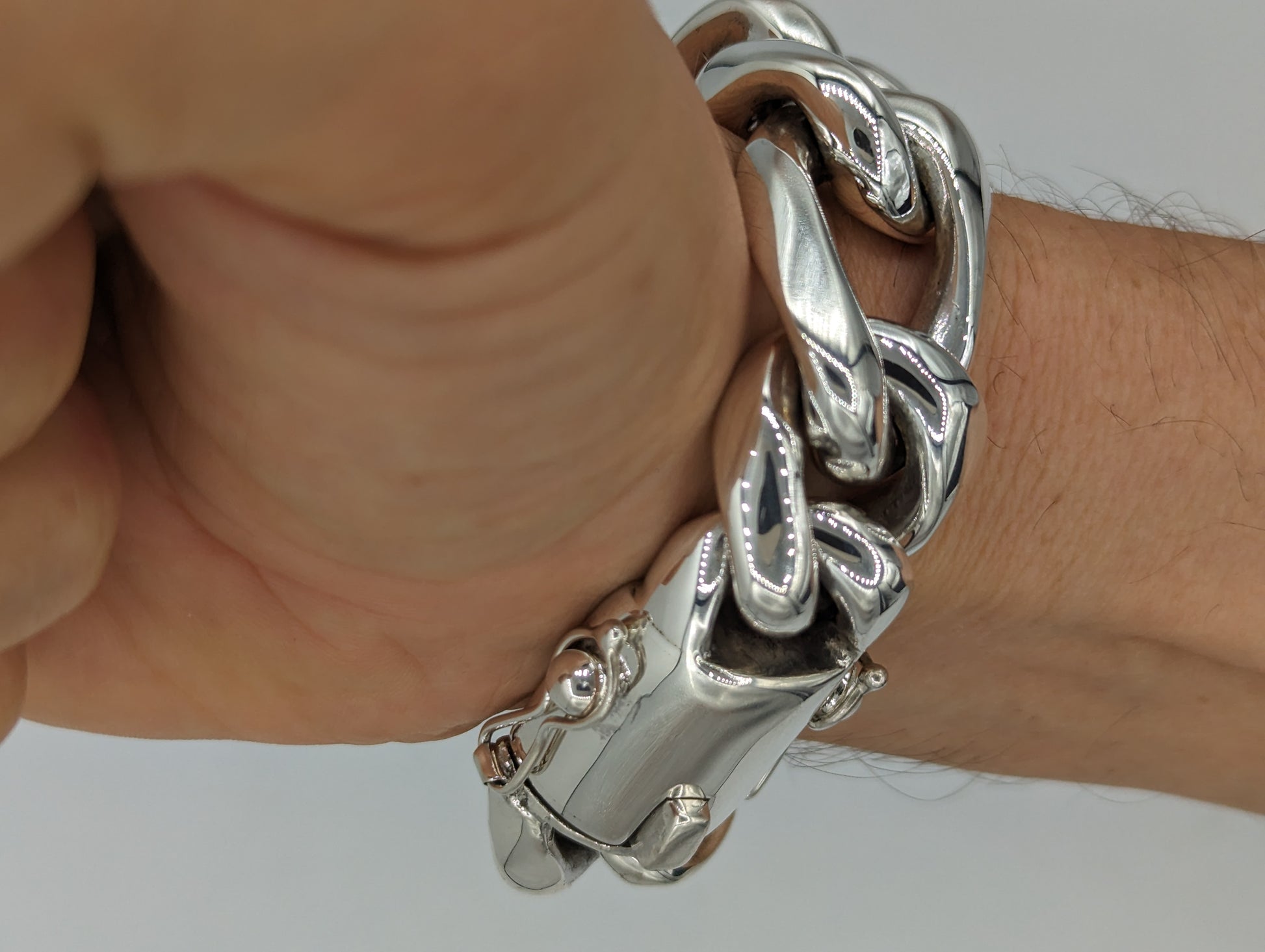 25mm Cuban Figaro Bracelet - SilverWow™