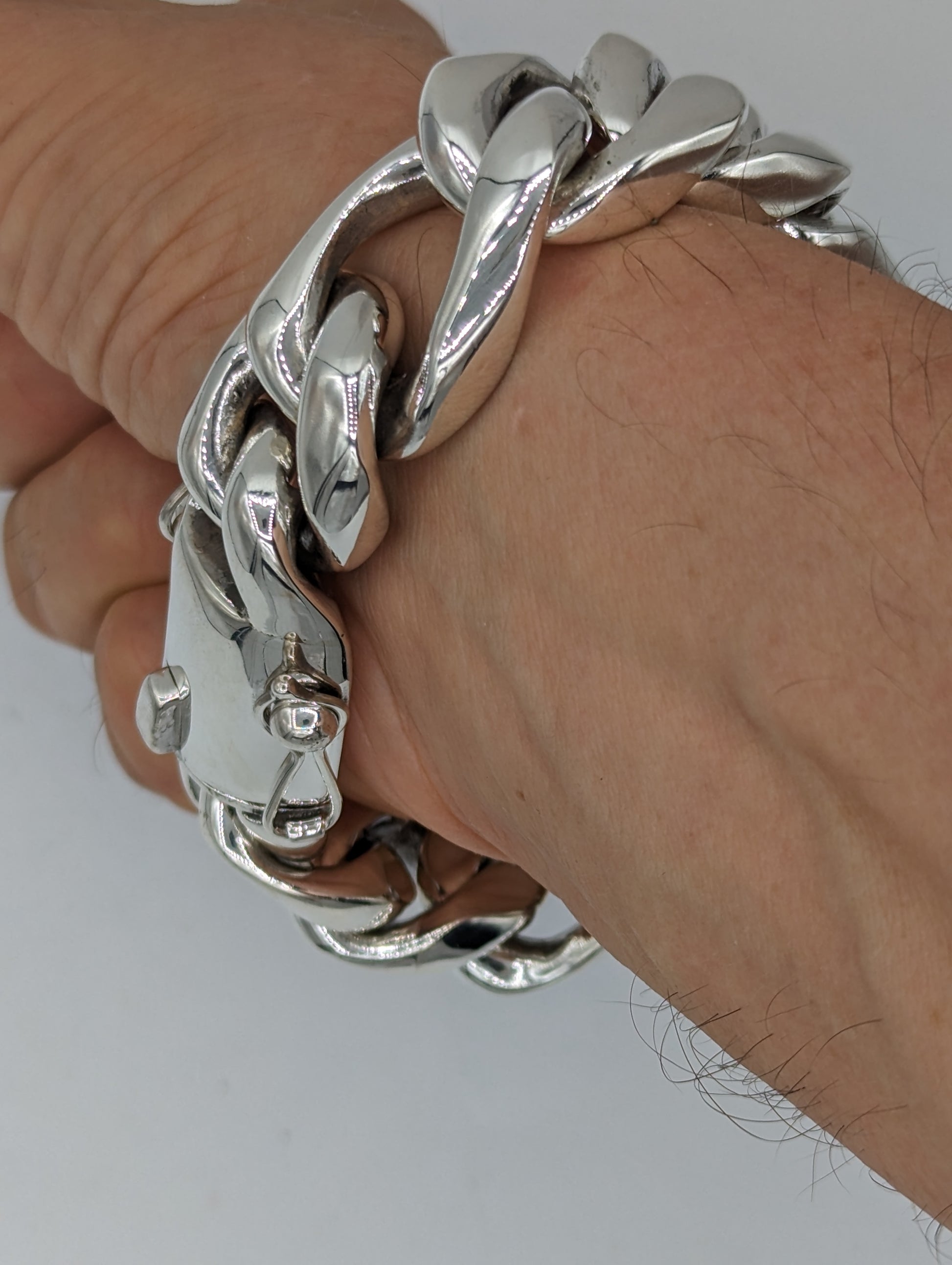 25mm Cuban Figaro Bracelet - SilverWow™