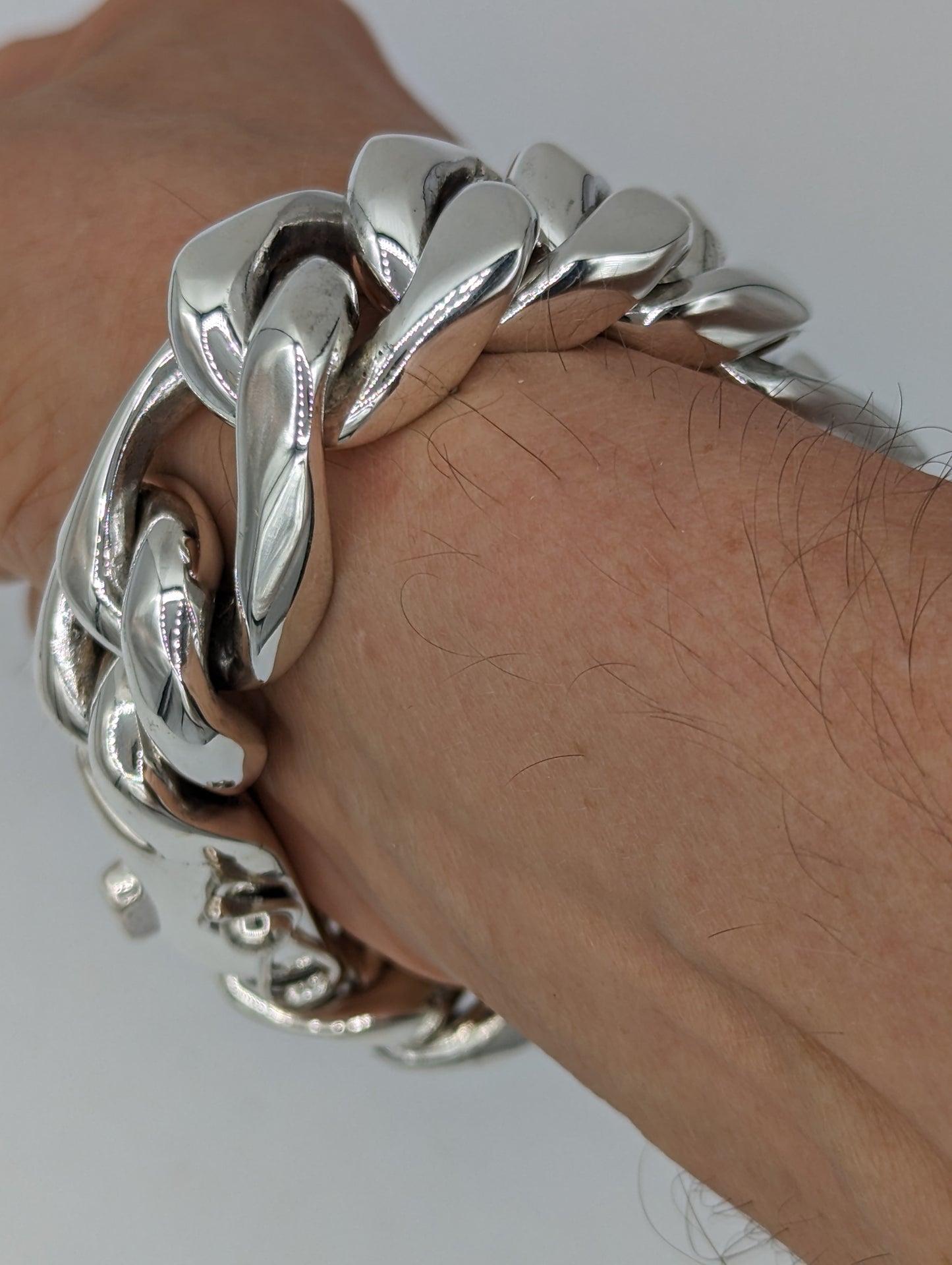 25mm Cuban Figaro Bracelet - SilverWow™