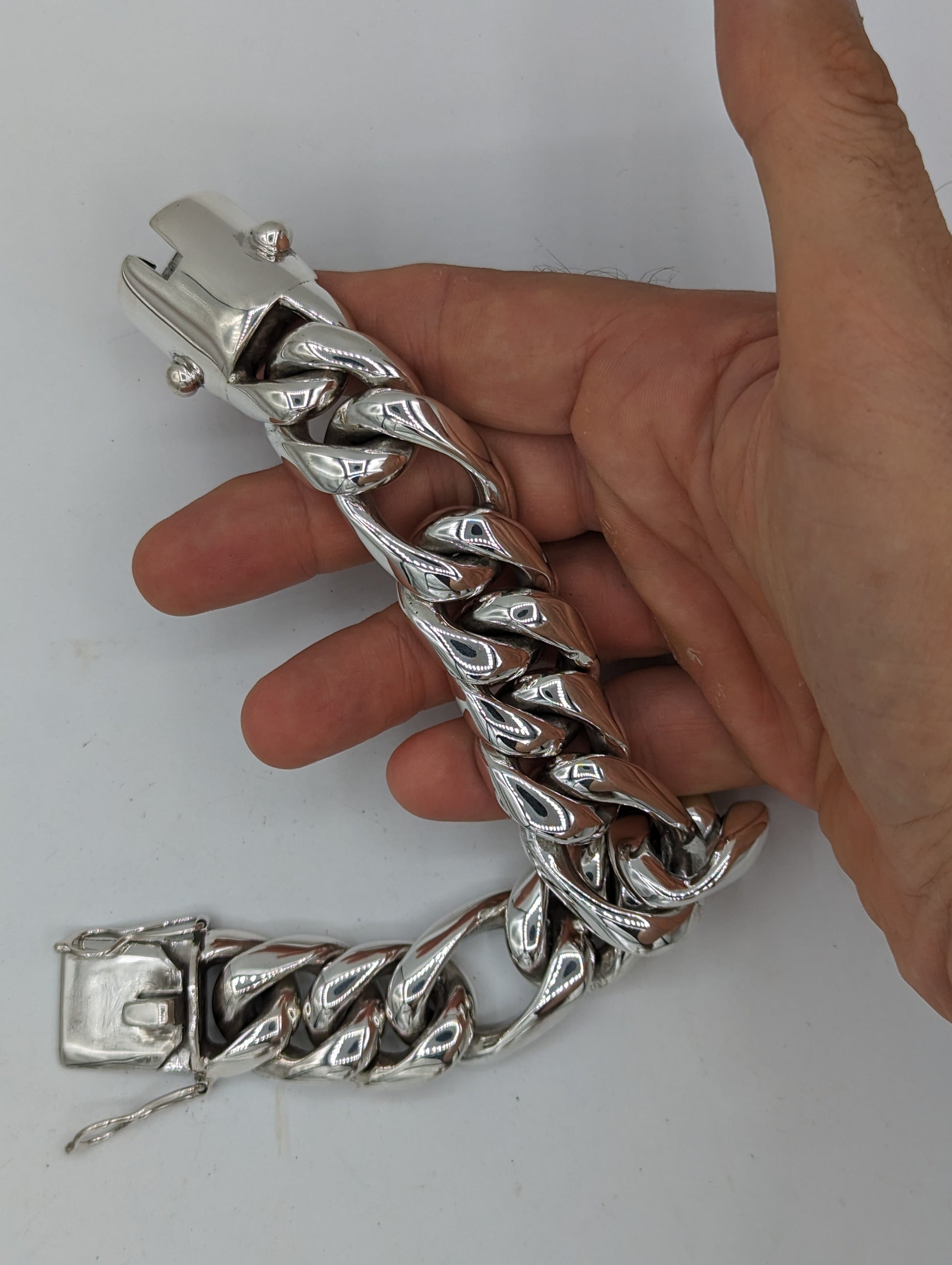 25mm Cuban Figaro Bracelet - SilverWow™