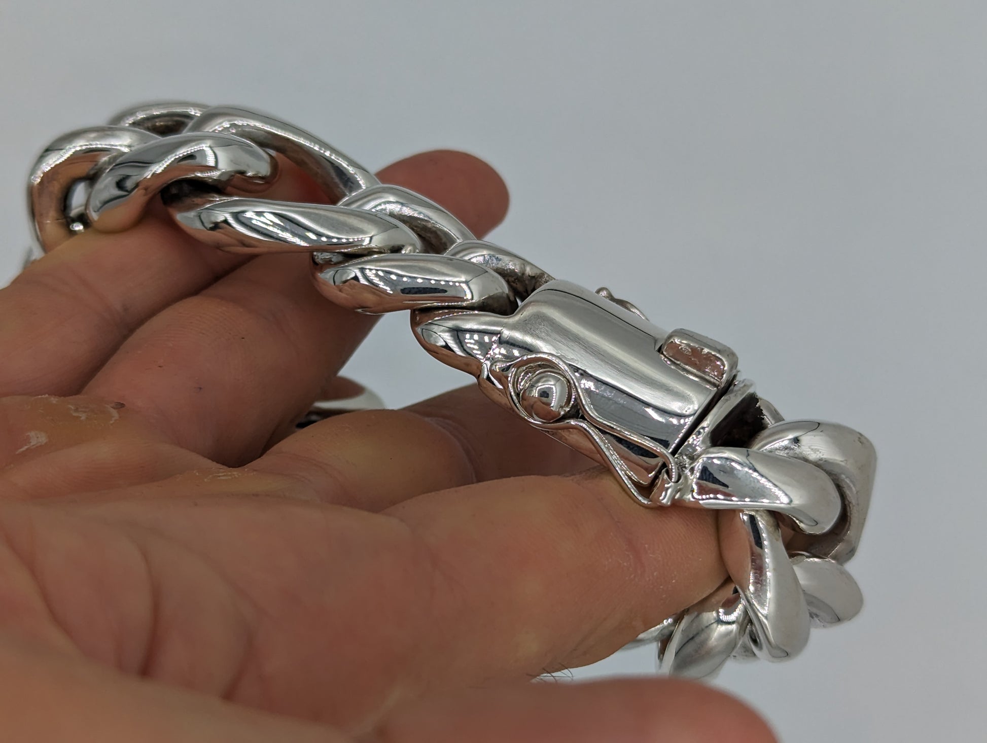 25mm Cuban Figaro Bracelet - SilverWow™