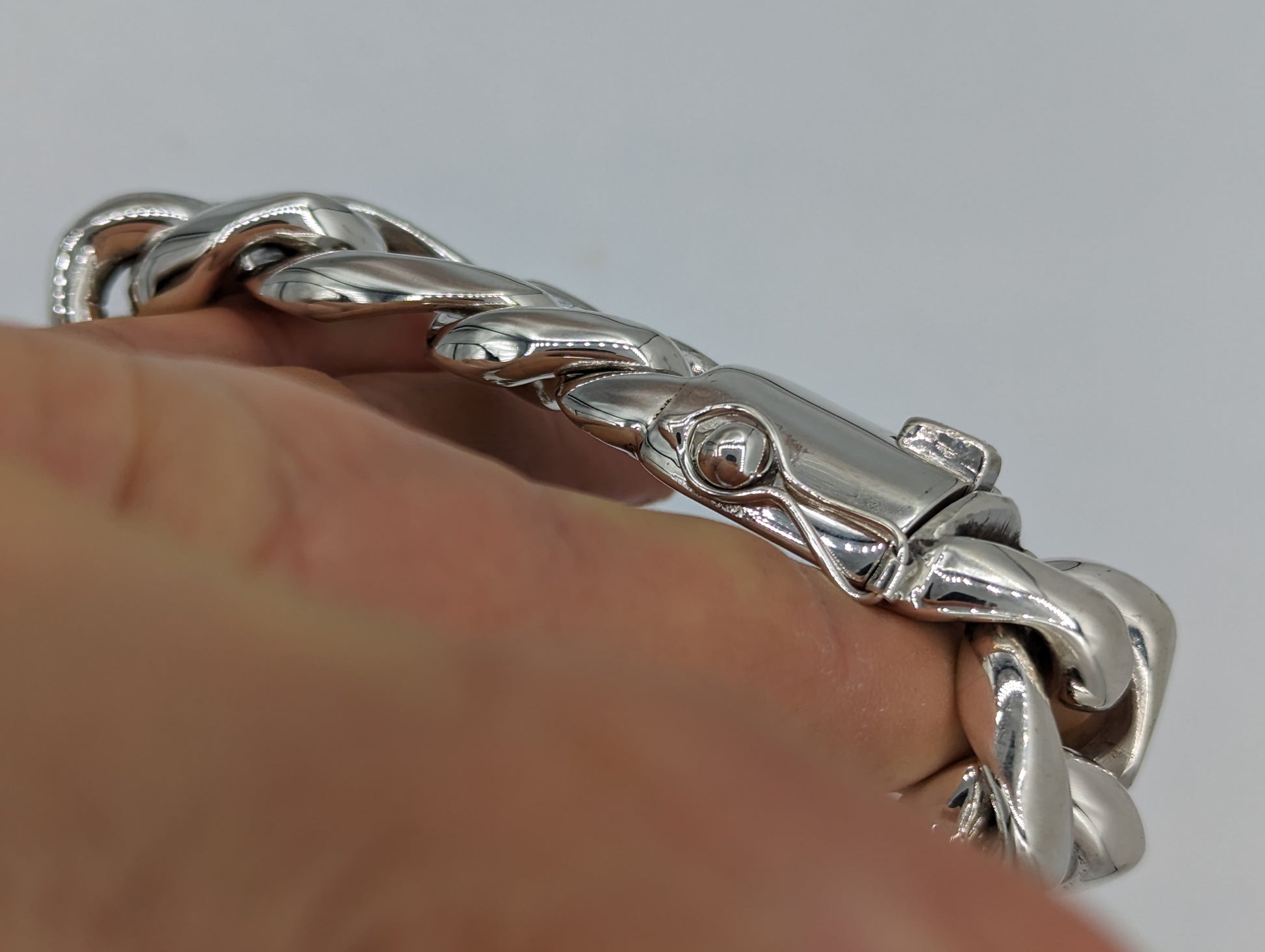 25mm Cuban Figaro Bracelet - SilverWow™
