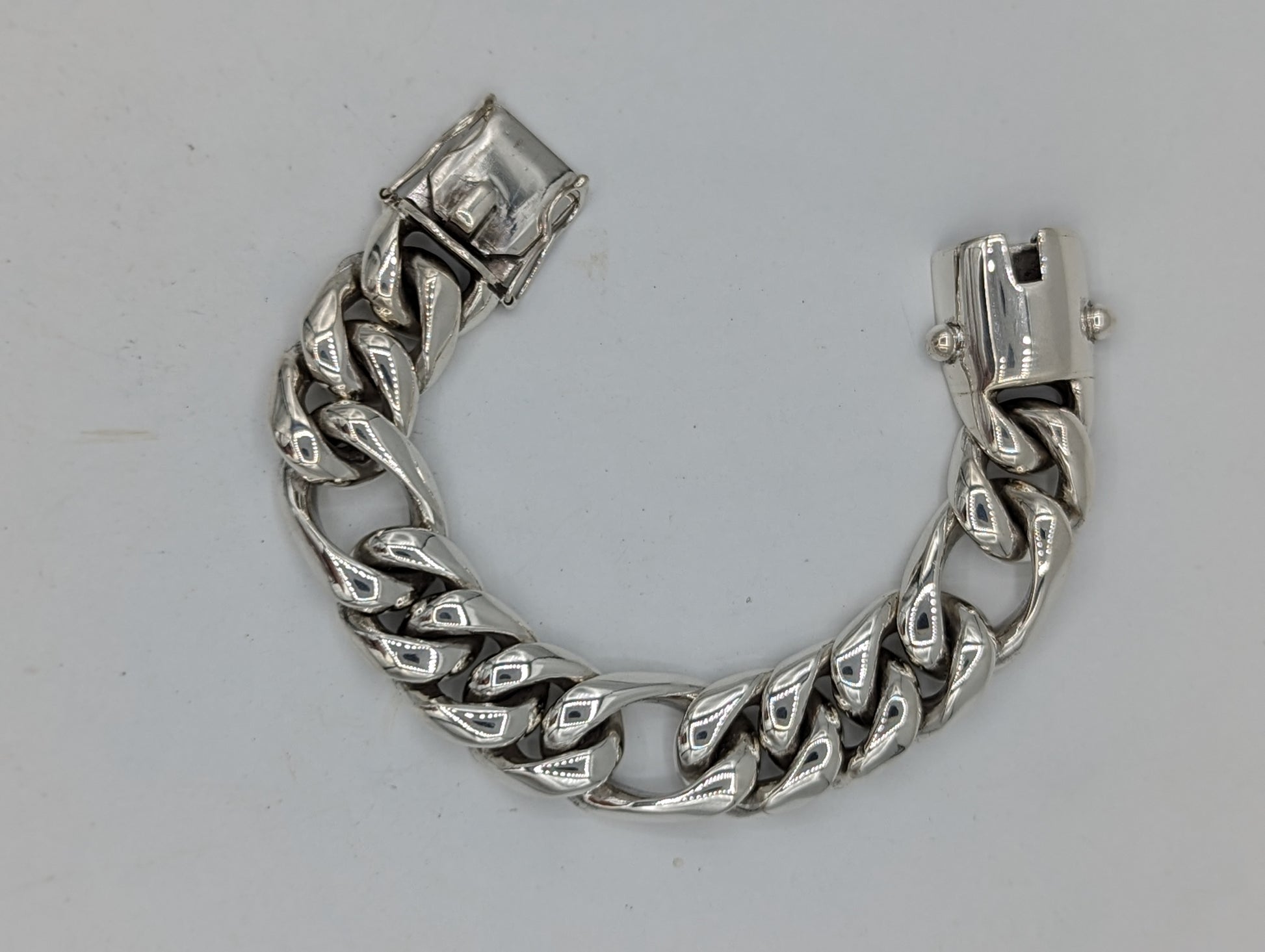 25mm Cuban Figaro Bracelet - SilverWow™