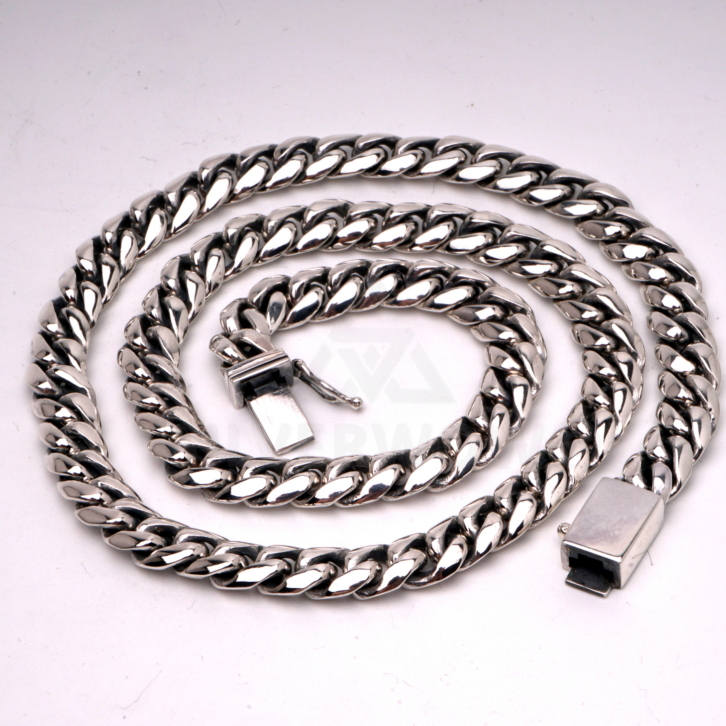 8mm Oval Miami Cuban Link Chain Necklace - SilverWow™
