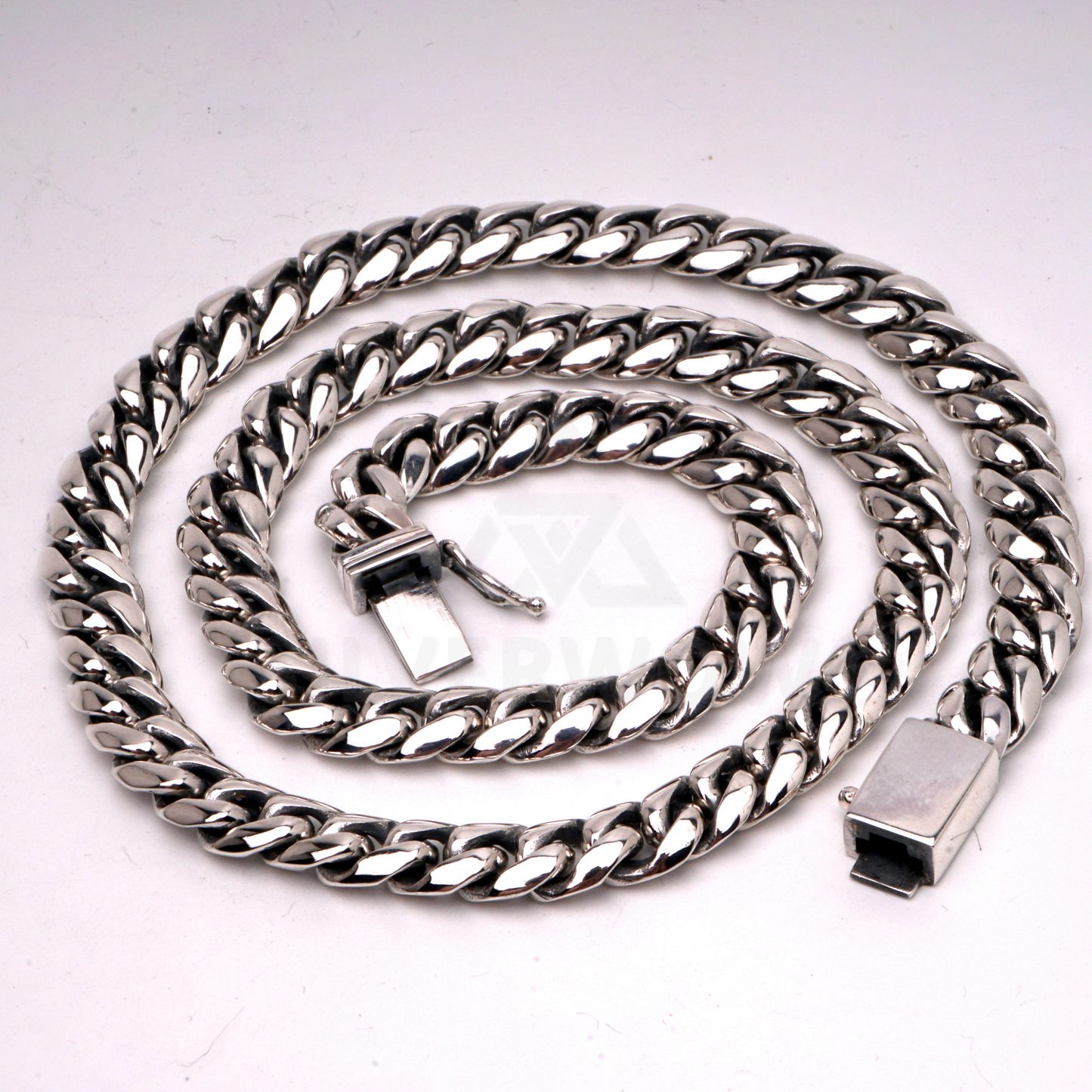 8mm Oval Miami Cuban Link Chain Necklace