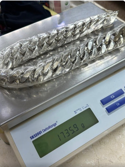 35mm Curb Necklace Chain - SilverWow™