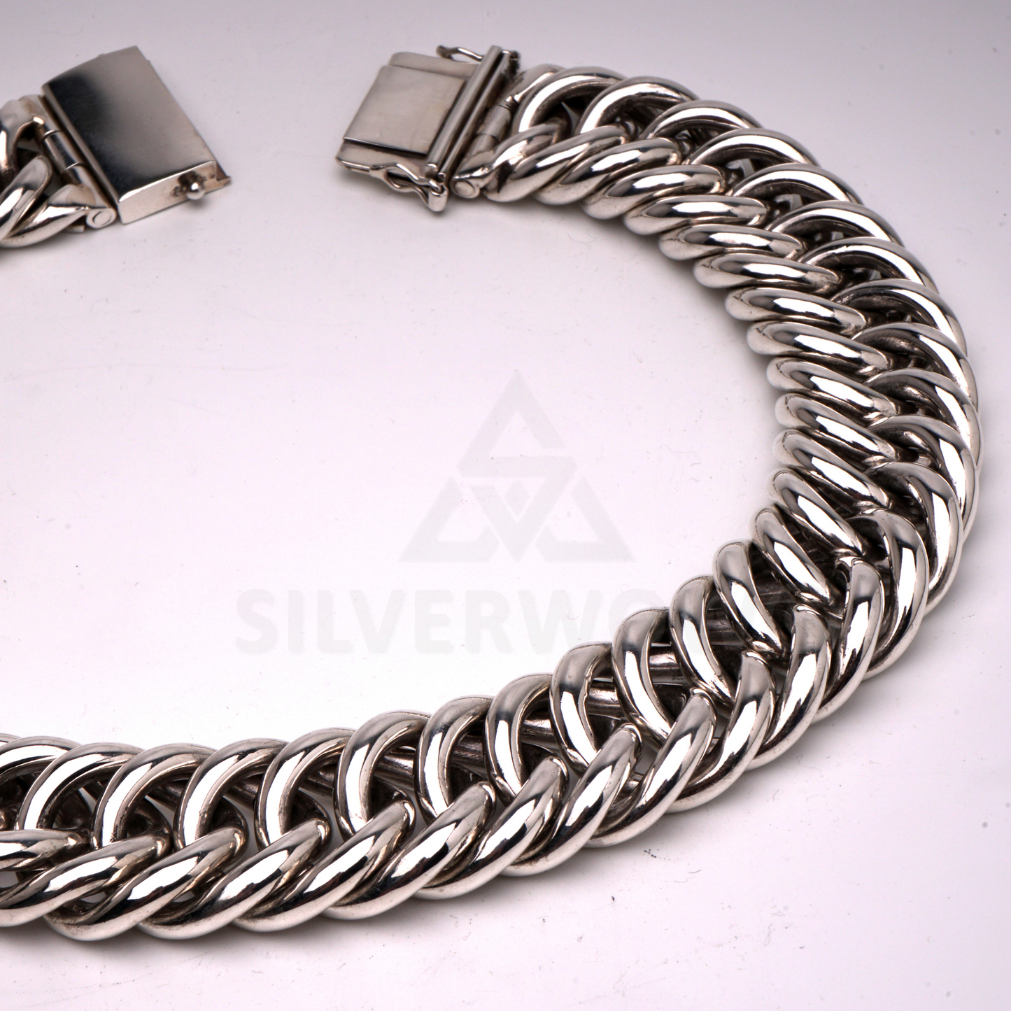 Hoop Link Necklace x 30mm Wide - SilverWow™