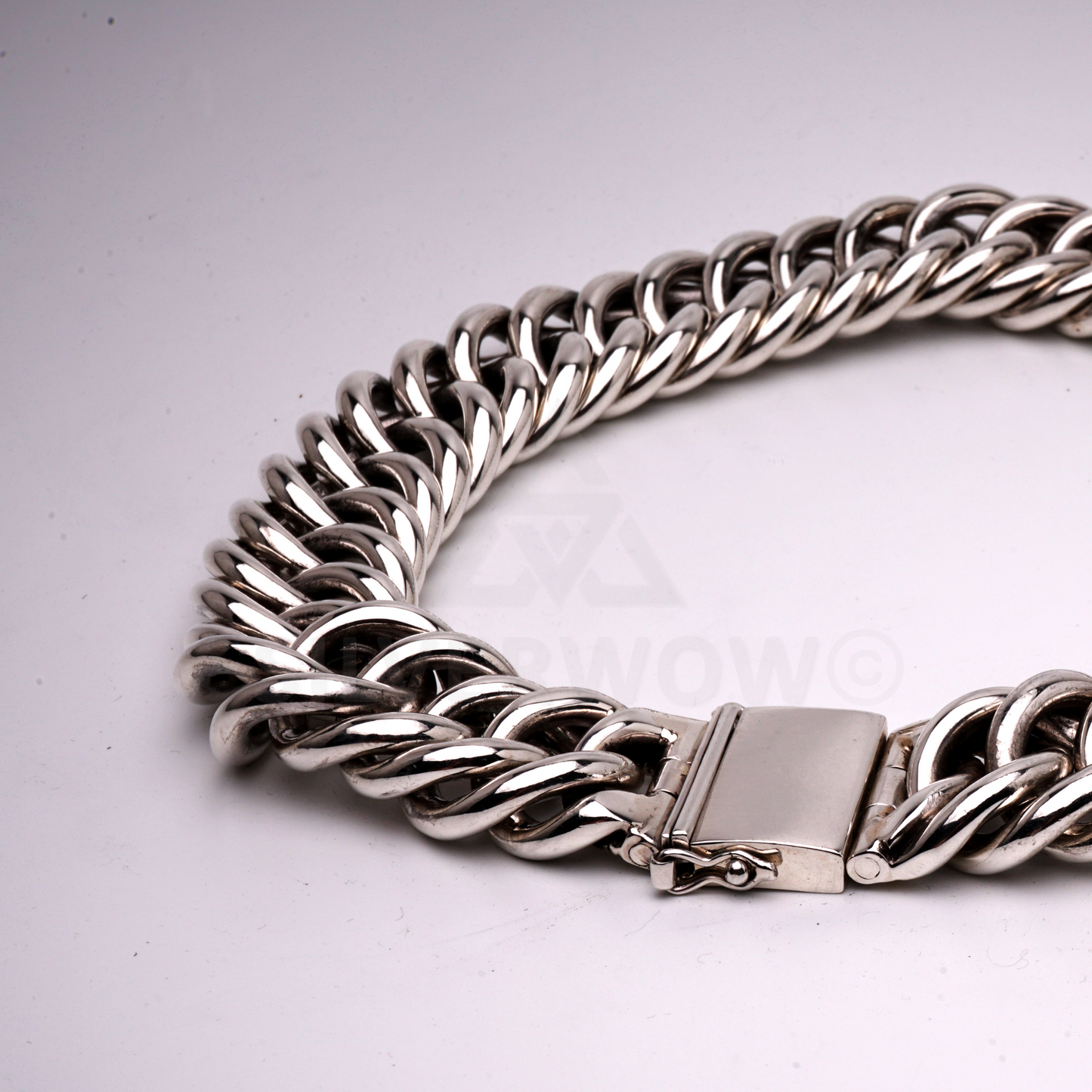Hoop Link Necklace x 30mm Wide - SilverWow™