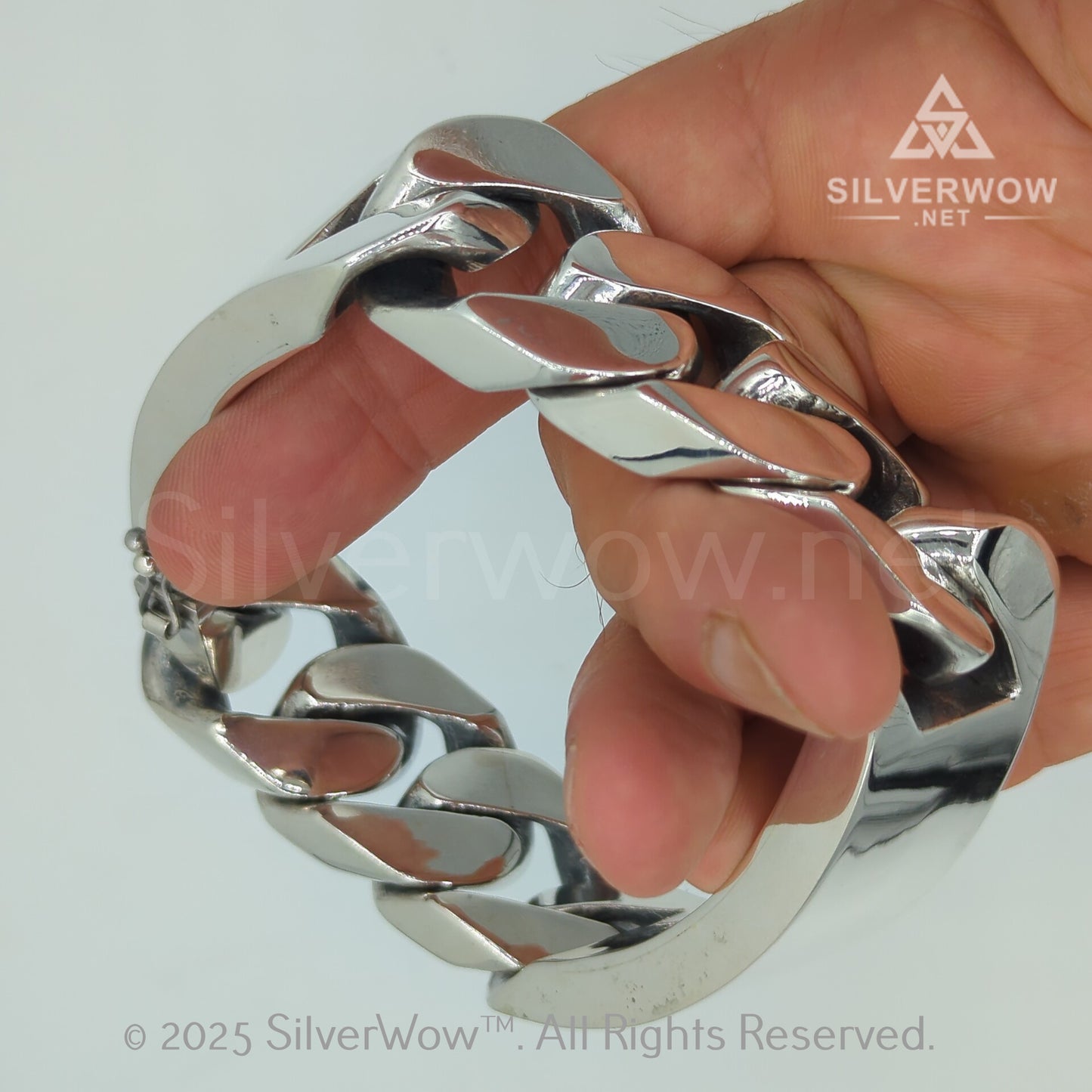 Double Plate Identity Bracelet - 25mm Wide