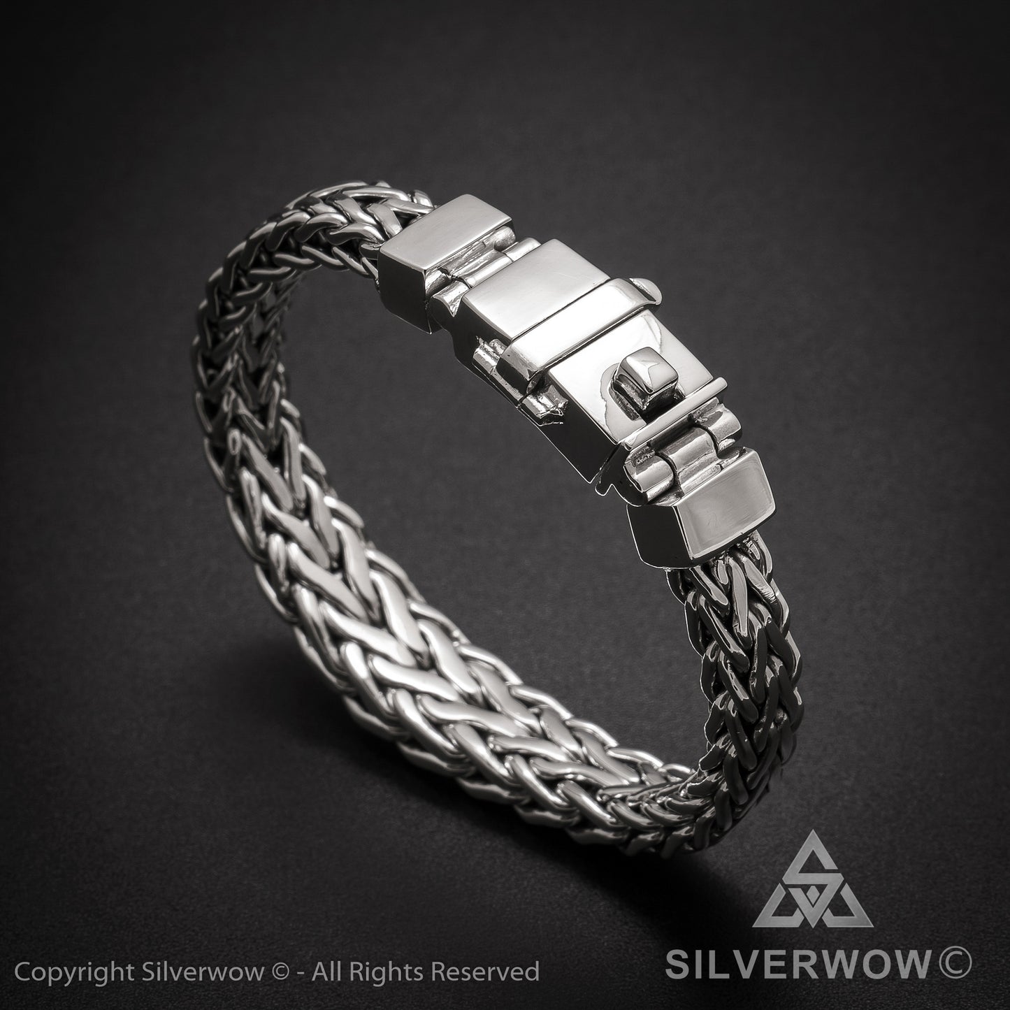 13mm Tapered Woven Bracelet