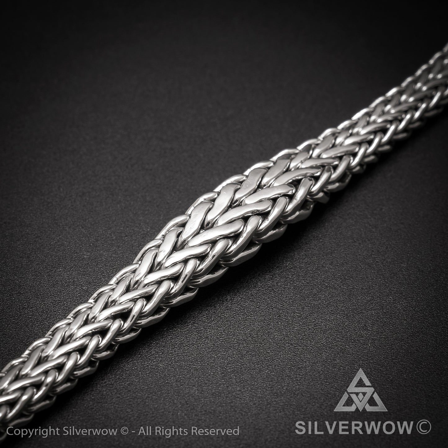 13mm Tapered Woven Bracelet