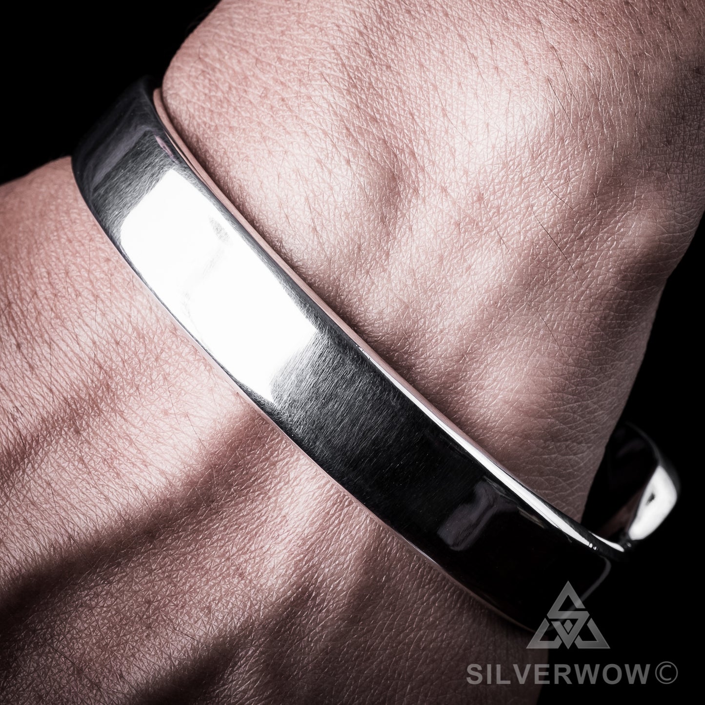 13mm Silver Spanner Wrench Bangle Bracelet - SilverWow™