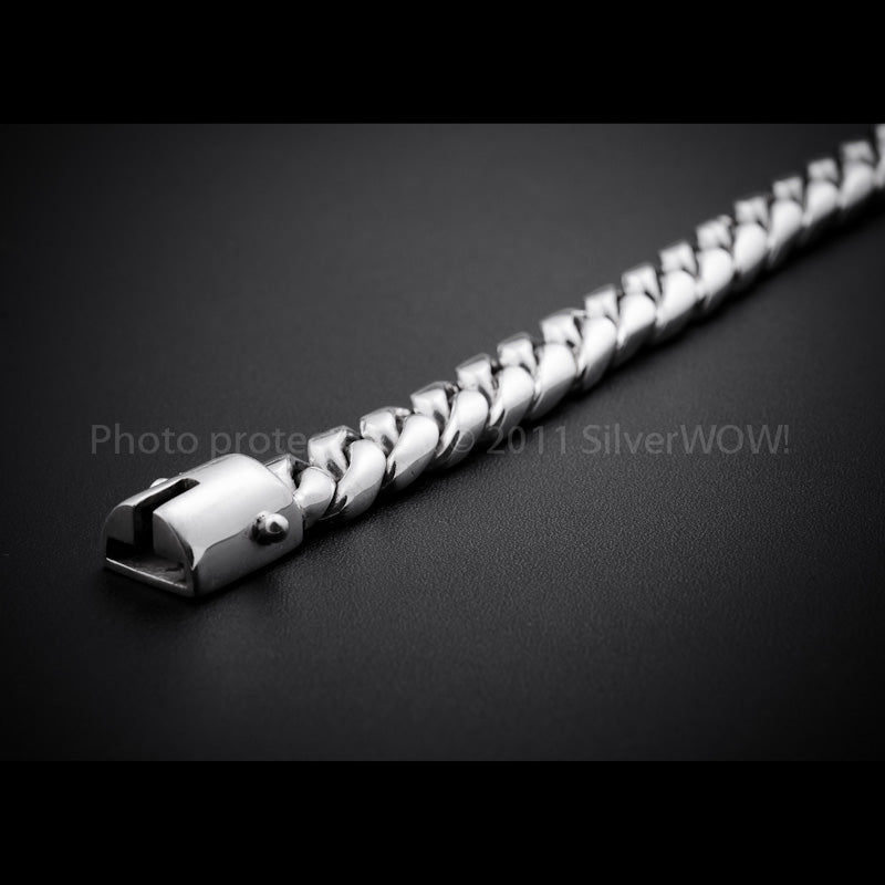 12mm Miami Cuban Link Chain Necklace - SilverWow™