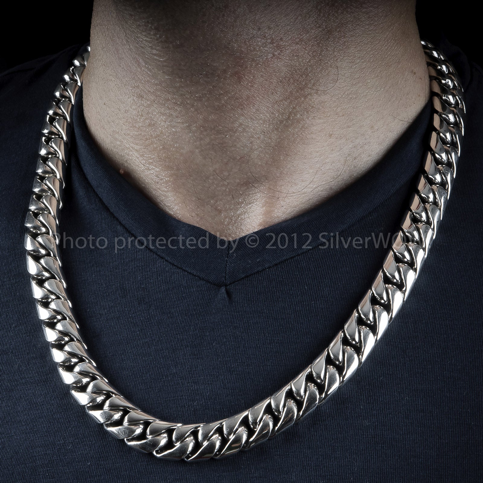 Men's Silver Chain Necklace | 4mm Width | 16, 18, 20, 22, 24 inch | CubanSkinny | Thin Chain | Mens Gift Idea January Sales