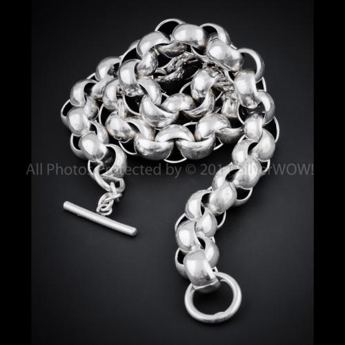 15mm Wide Belcher Necklace Chain - SilverWow™