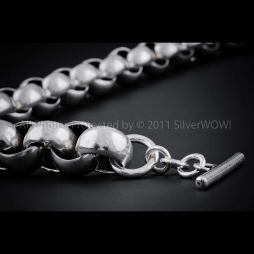 15mm Wide Belcher Necklace Chain - SilverWow™