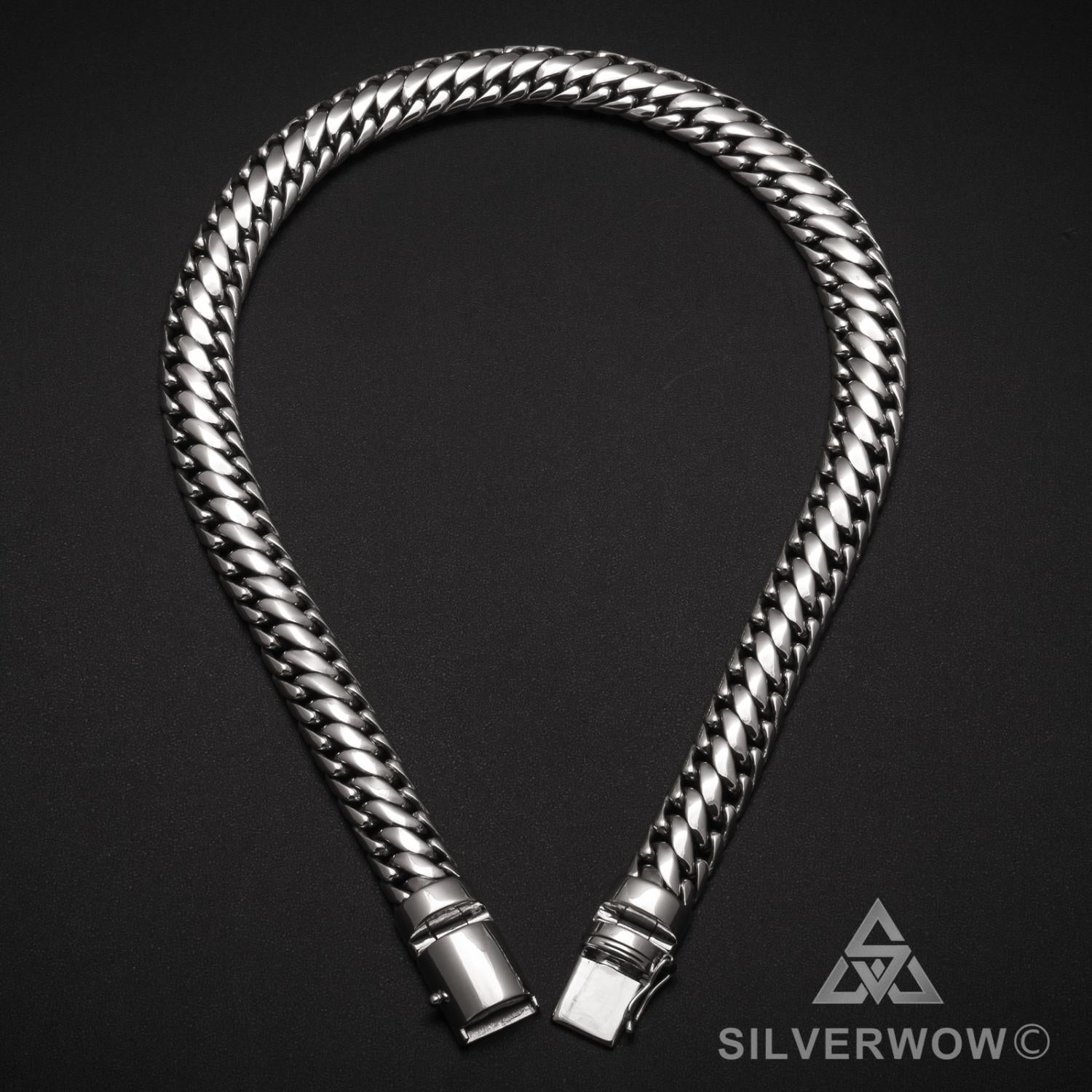 15mm Woven Snake Necklace - SilverWow™