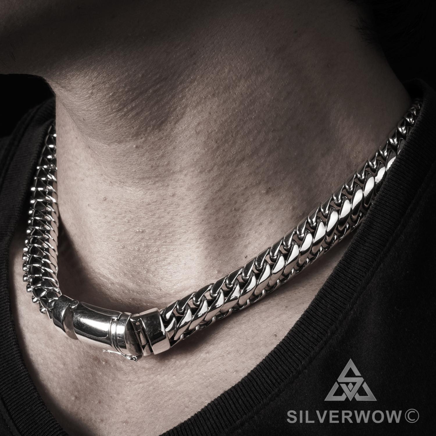 15mm Woven Snake Necklace - SilverWow™