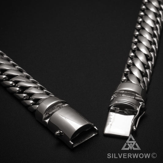15mm Woven Snake Necklace - SilverWow™