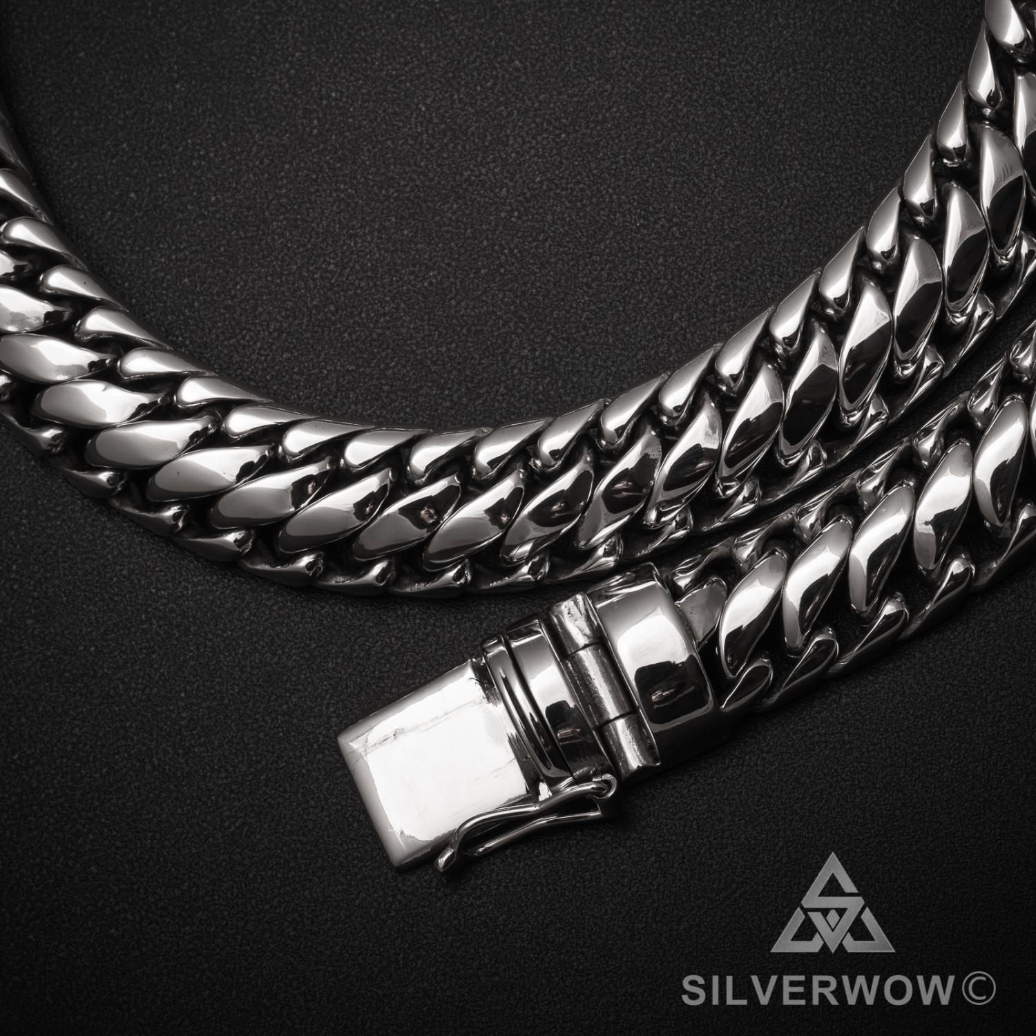 15mm Woven Snake Necklace - SilverWow™