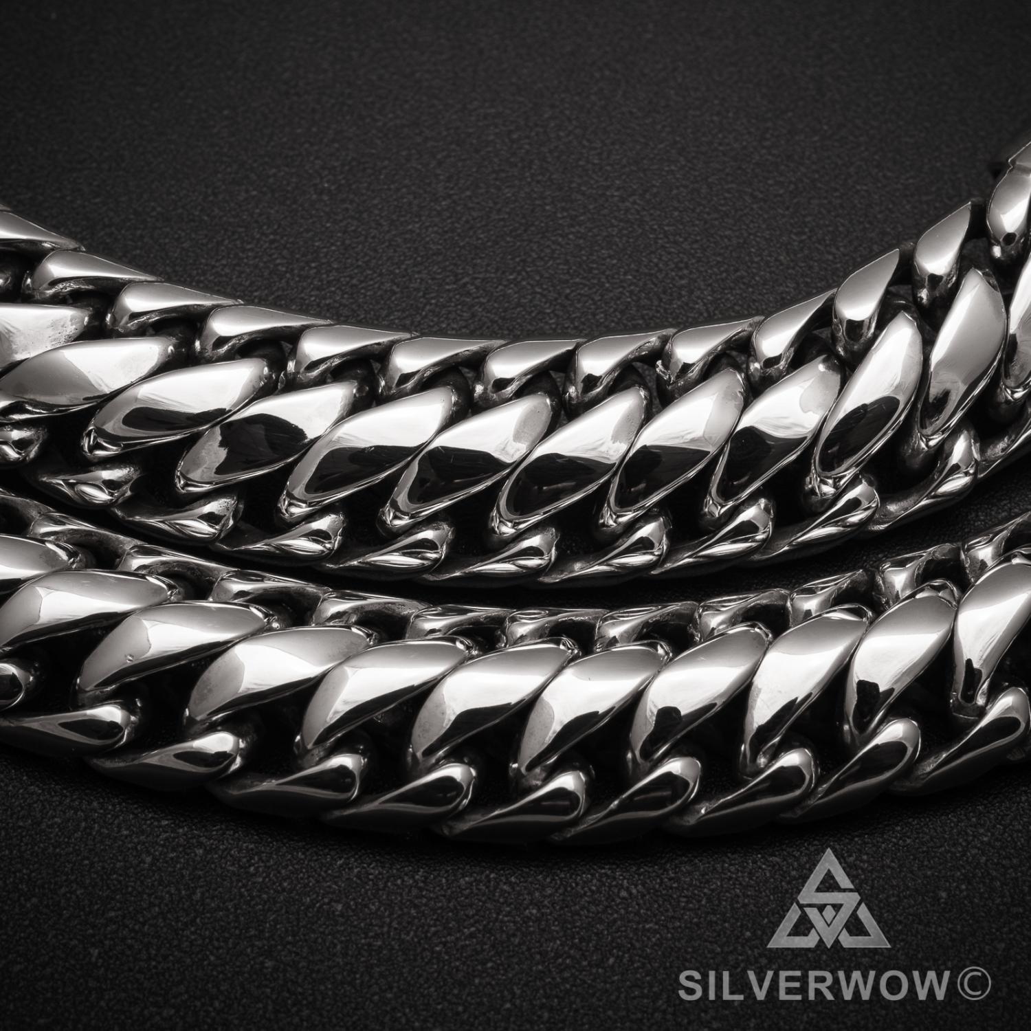 15mm Woven Snake Necklace - SilverWow™