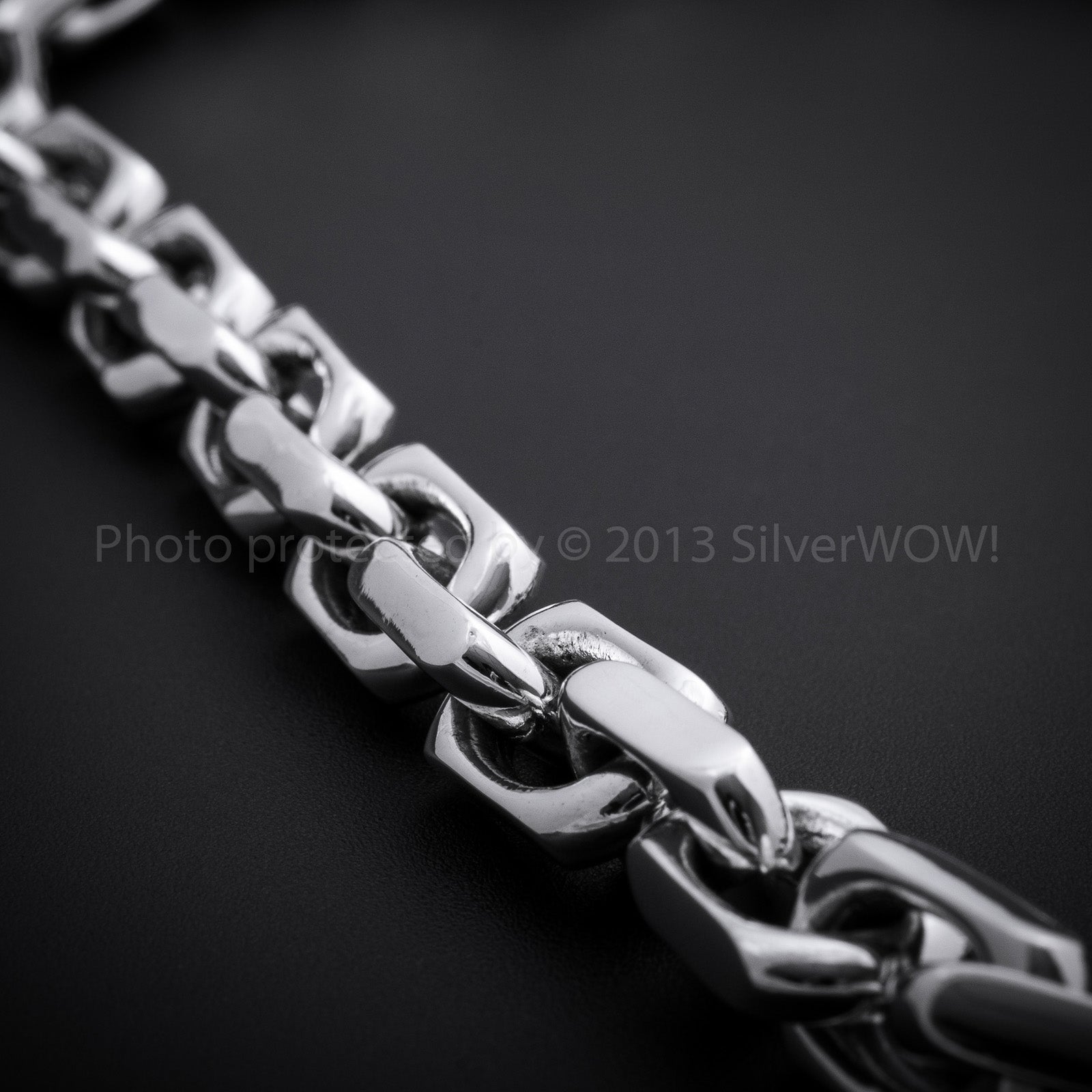 Chain Link Mens Necklace x 12mm Wide - SilverWow™