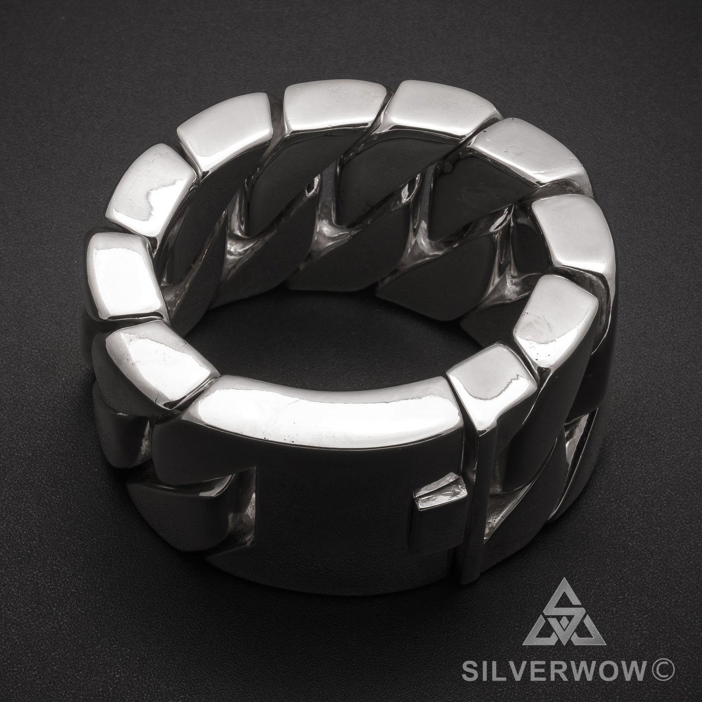 World Heaviest Mens Silver Bracelet 1KG