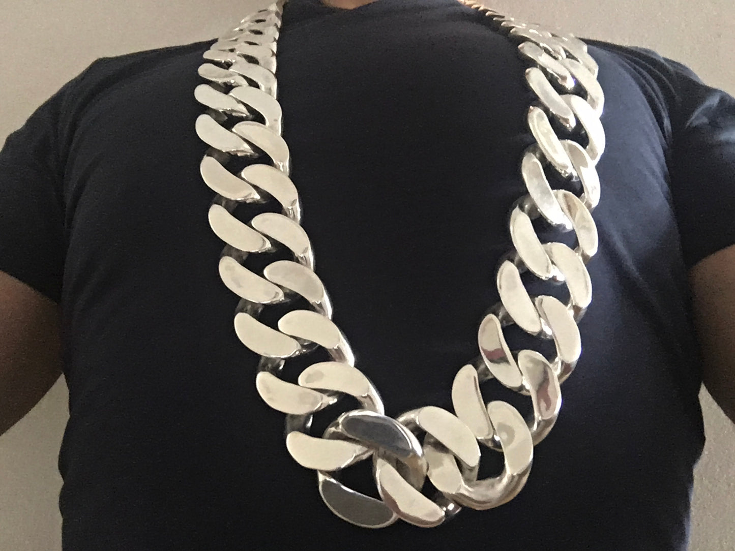 40mm Mens Curb Link Necklace - SilverWow™
