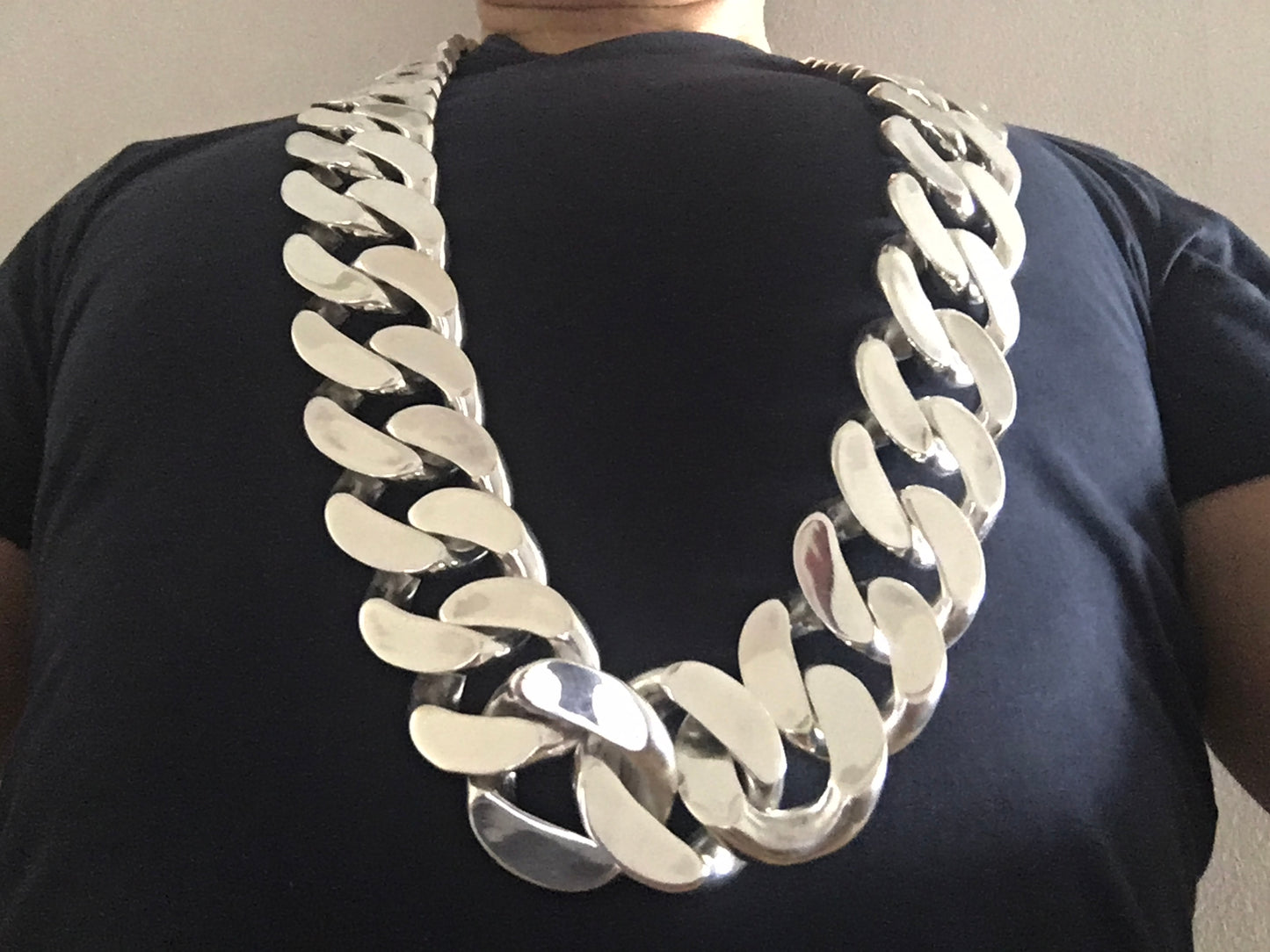 40mm Mens Curb Link Necklace - SilverWow™