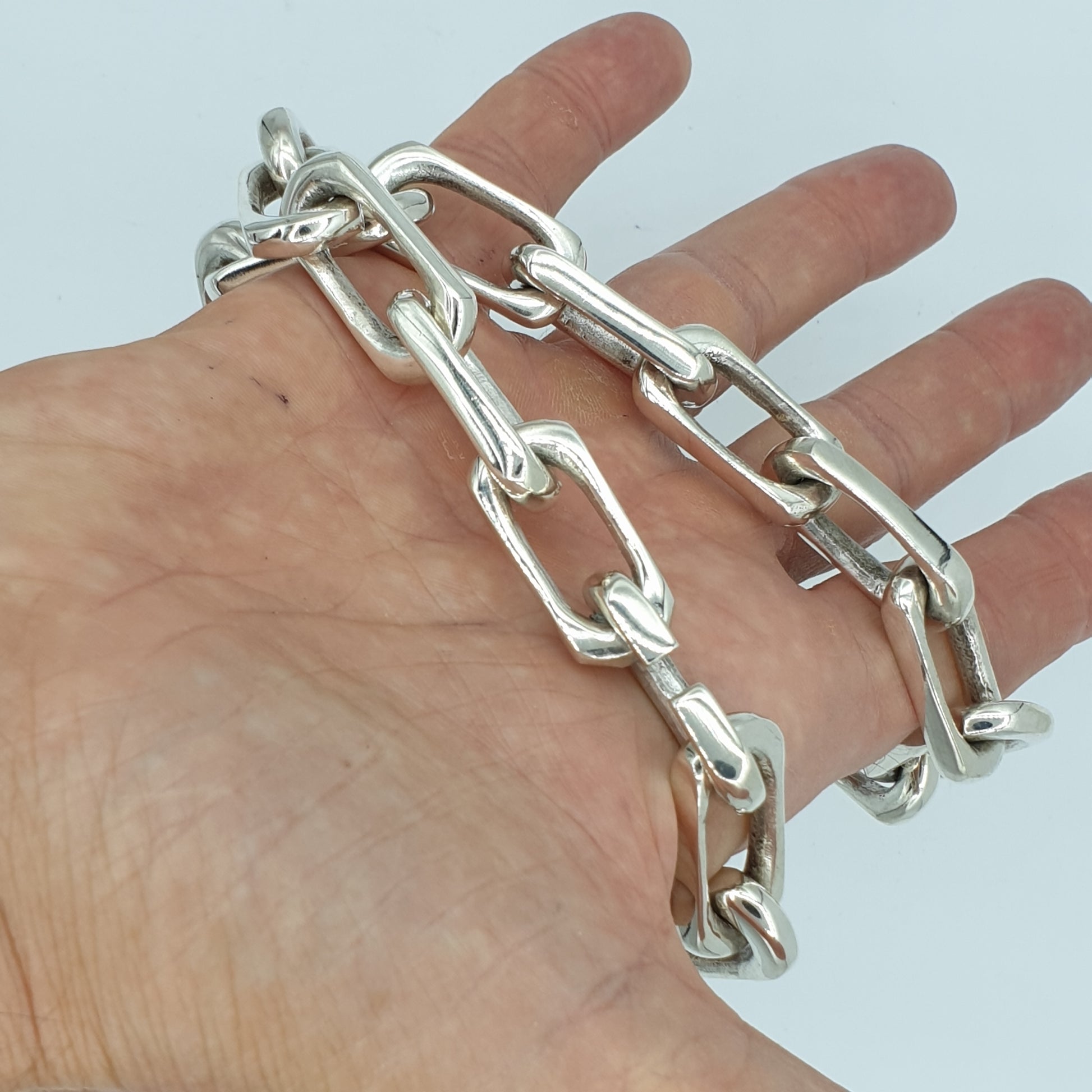 Long Link Chain Link Necklace - SilverWow™