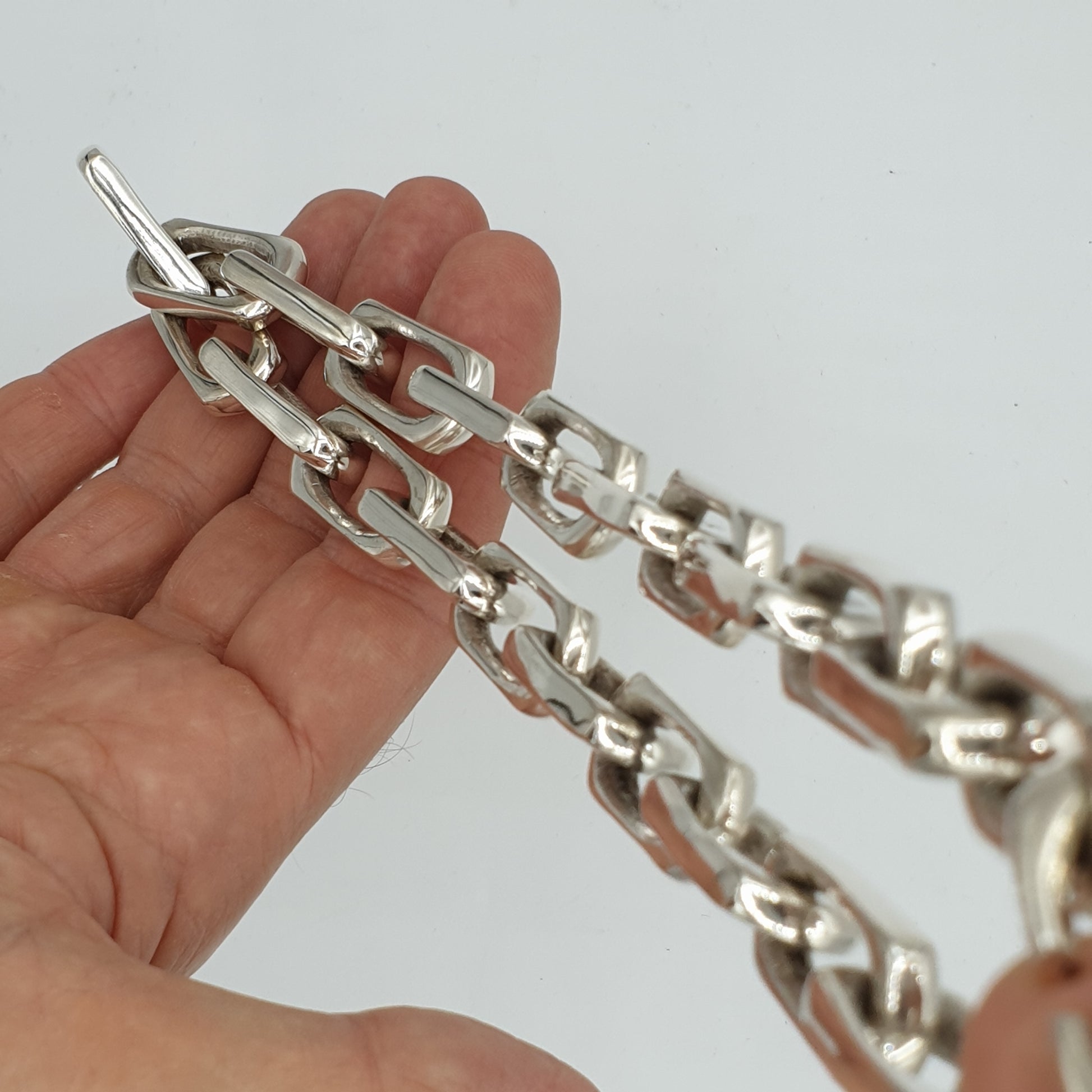 Long Link Chain Link Necklace - SilverWow™