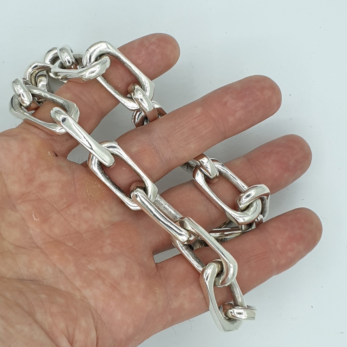 Long Link Chain Link Necklace - SilverWow™