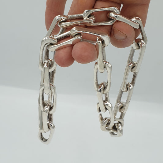 Long Link Chain Link Necklace - SilverWow™