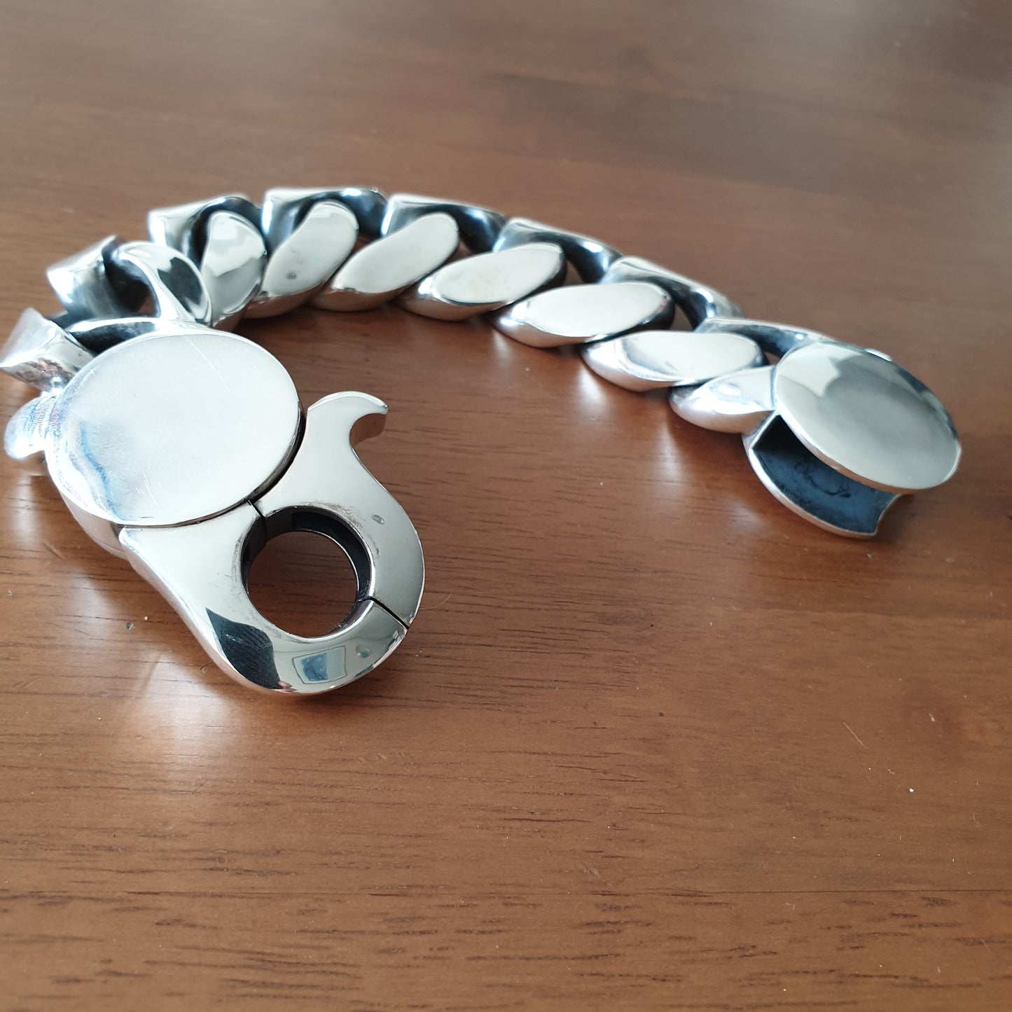 Huge Lobster Clasp Oval Cuban | 35mm Wide - SilverWow™