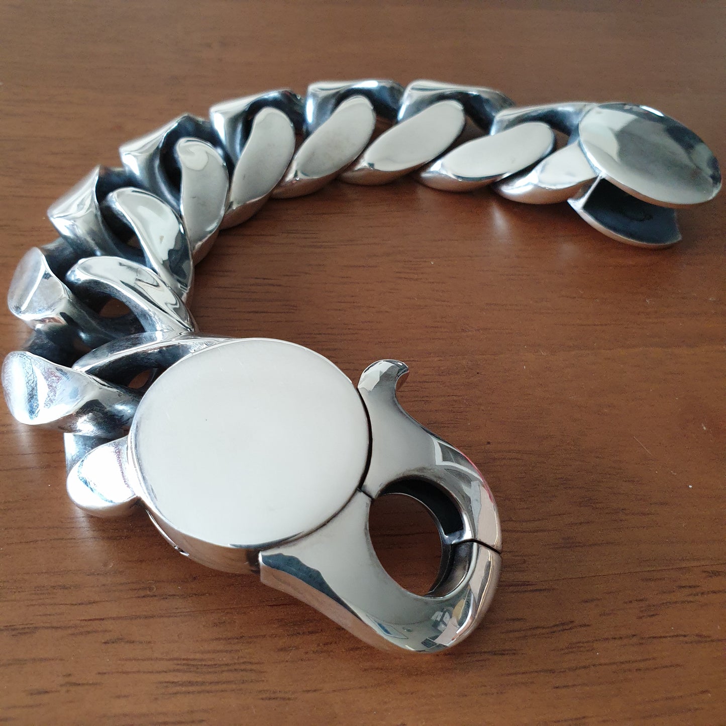 Huge Lobster Clasp Oval Cuban | 35mm Wide - SilverWow™
