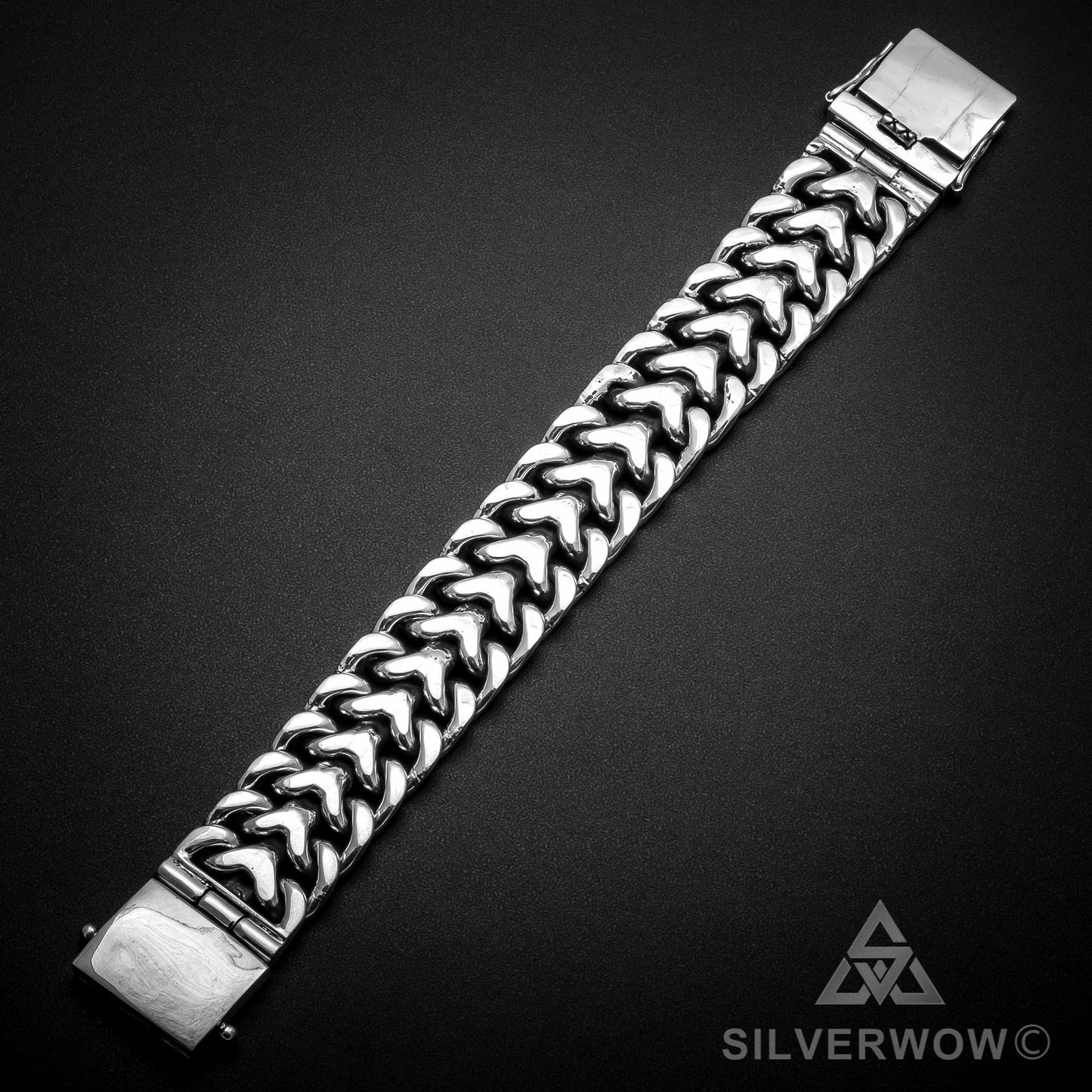 Herringbone Bracelet x 25mm - SilverWow™