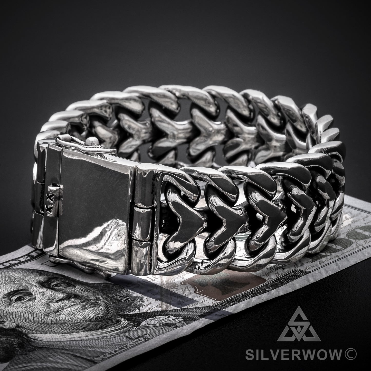 Herringbone Bracelet x 25mm - SilverWow™