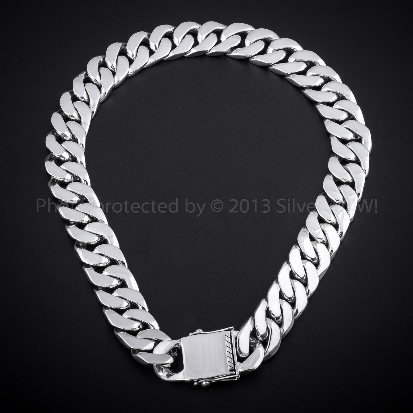 25mm Heavy Curb Link Necklace