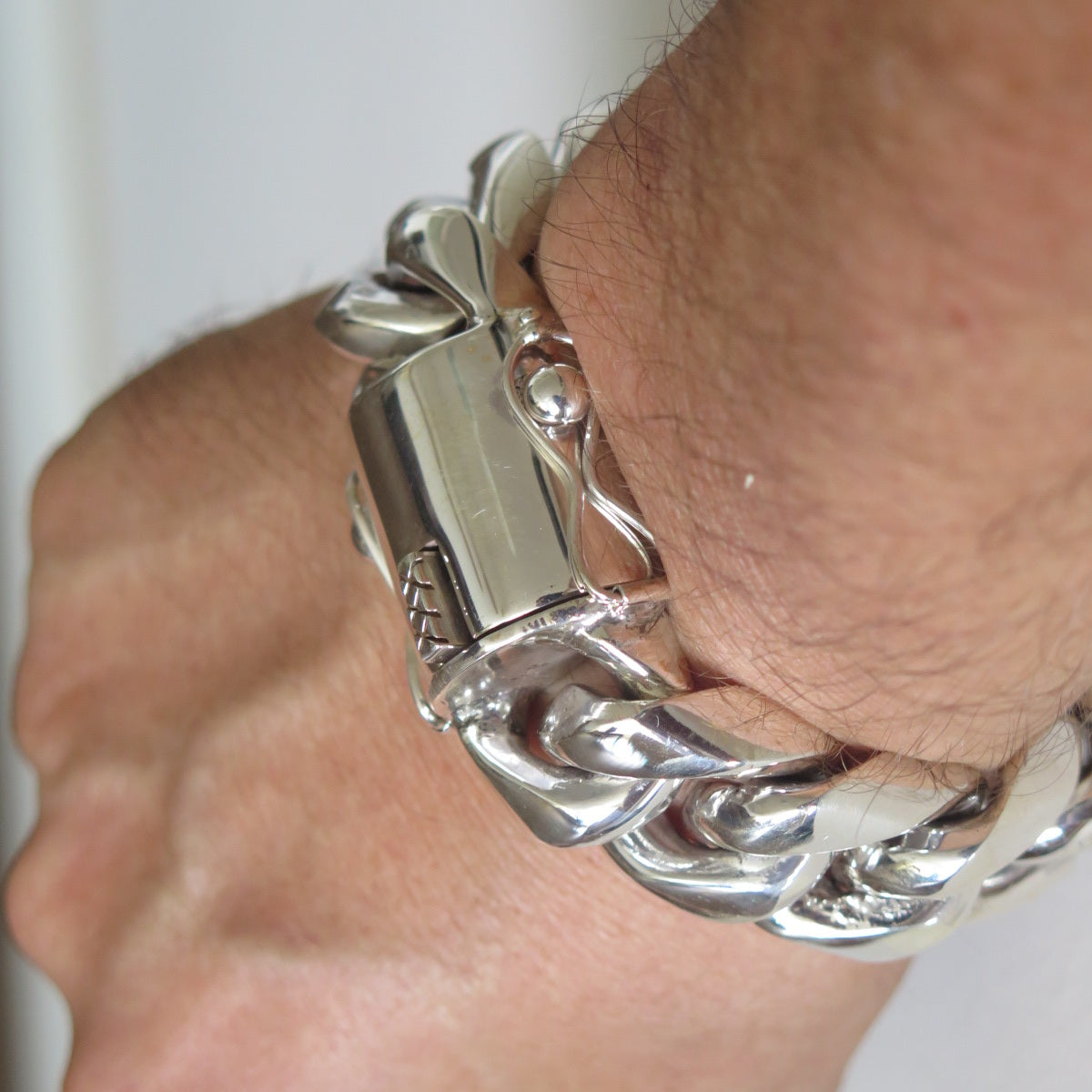 LA Cuban Silver Bracelet, Cuban-Link Chain Bracelets