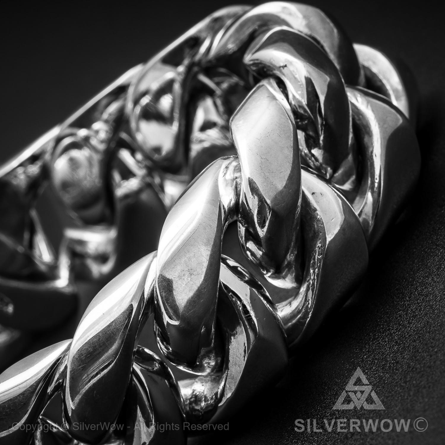 Cuban Link Bracelet x 30mm Wide - SilverWow™