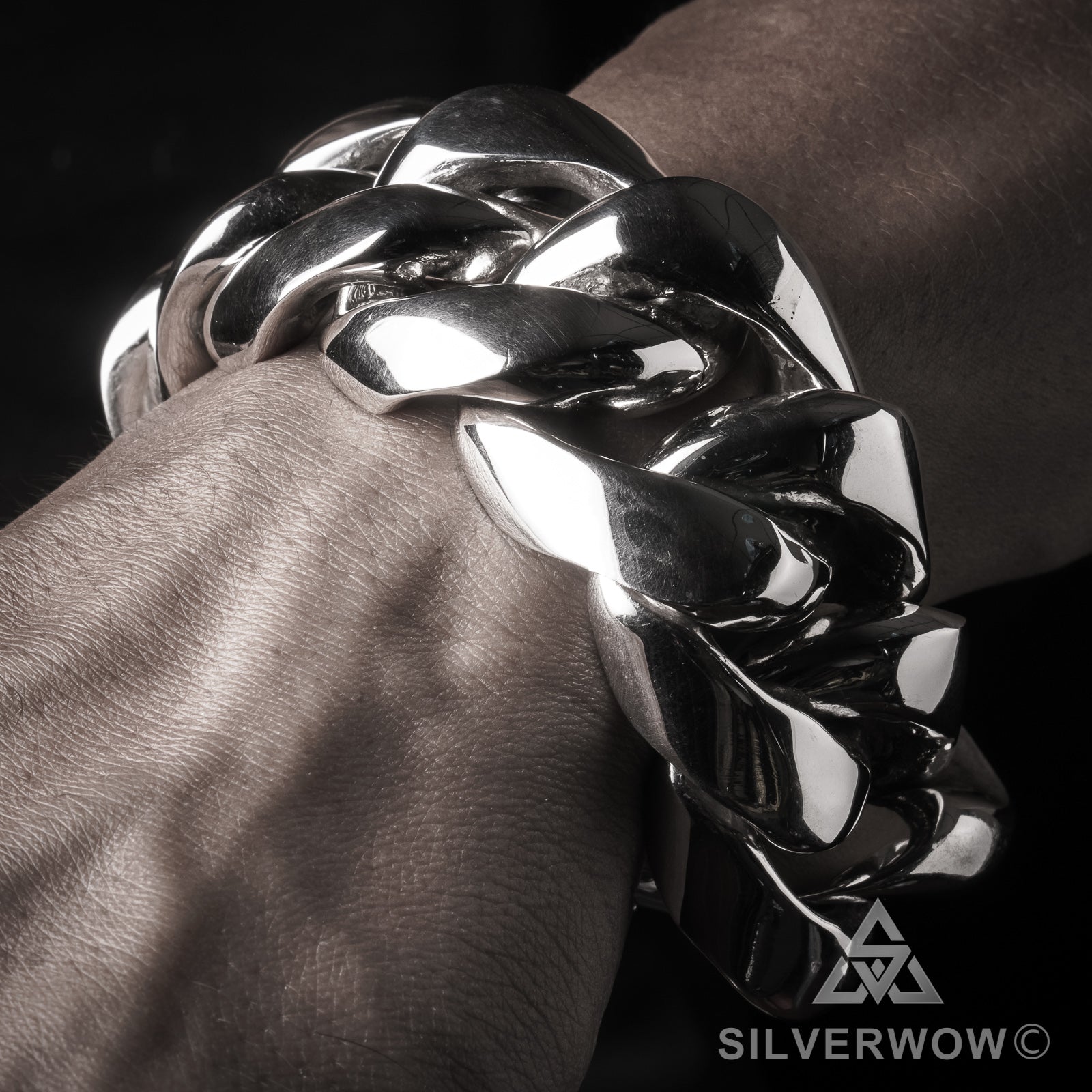 Cuban Bracelet - 35mm Thick & Heavy - SilverWow™