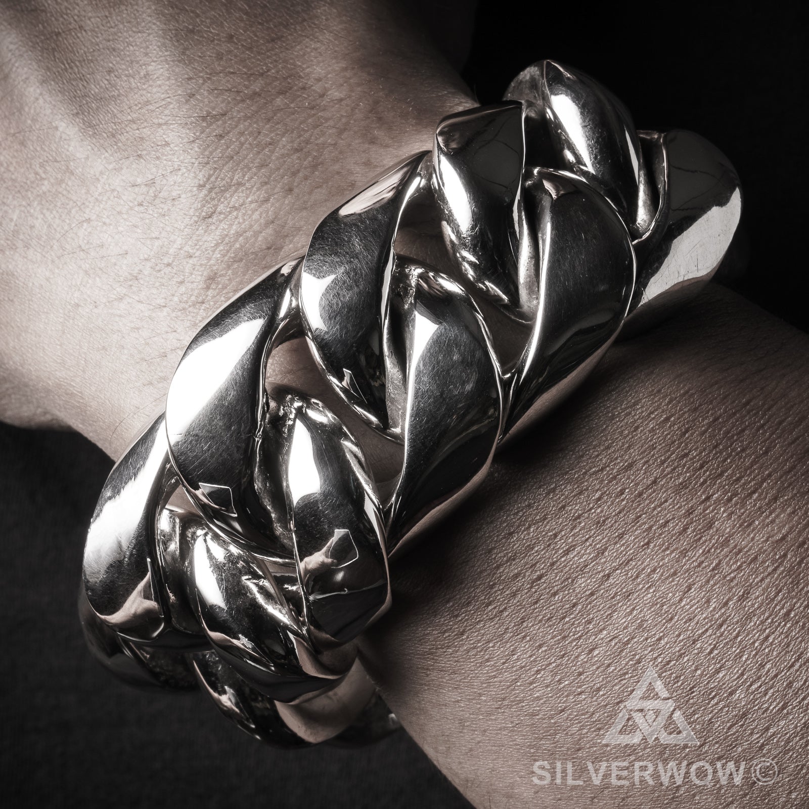 Cuban Bracelet - 35mm Thick & Heavy - SilverWow™