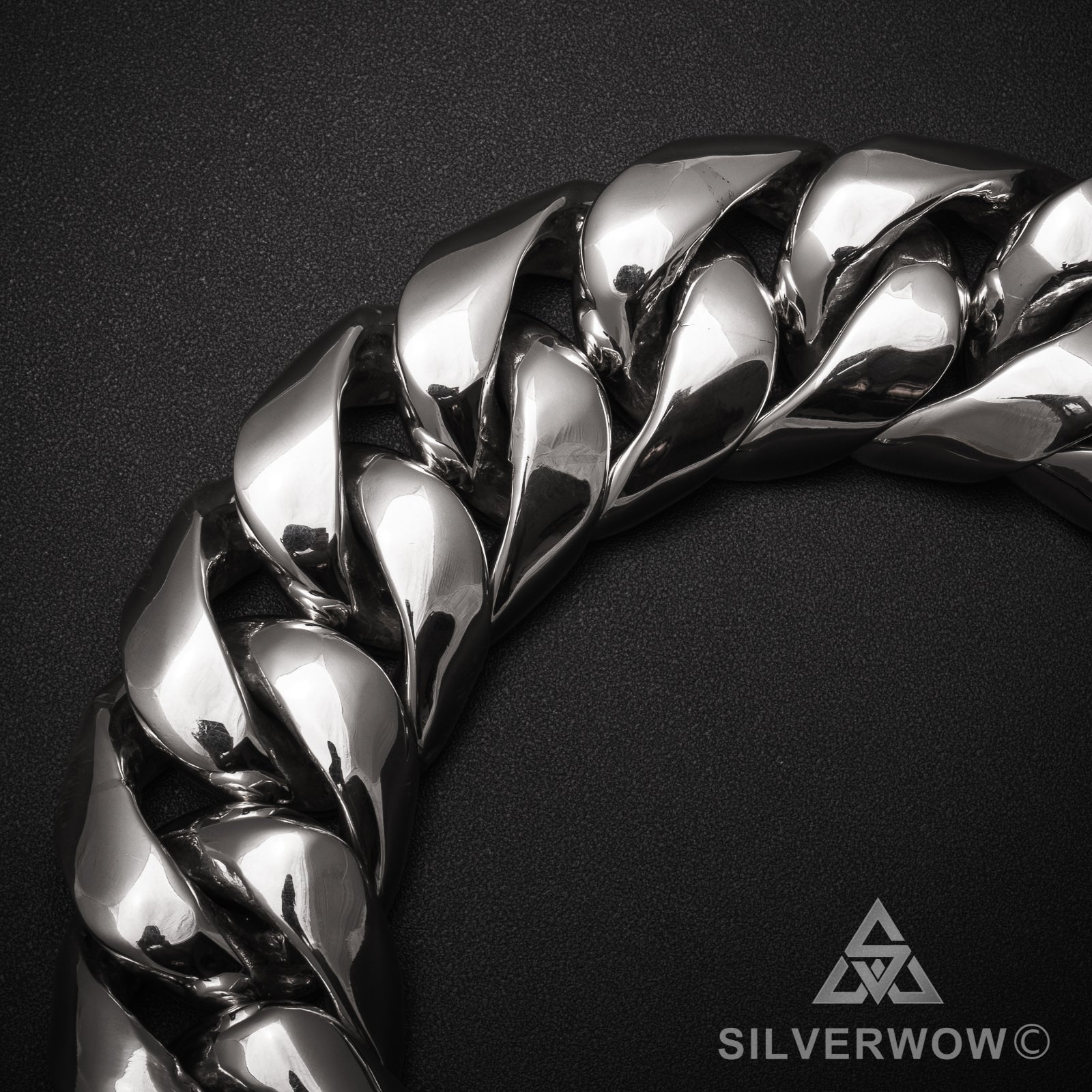 Cuban Bracelet - 35mm Thick & Heavy - SilverWow™
