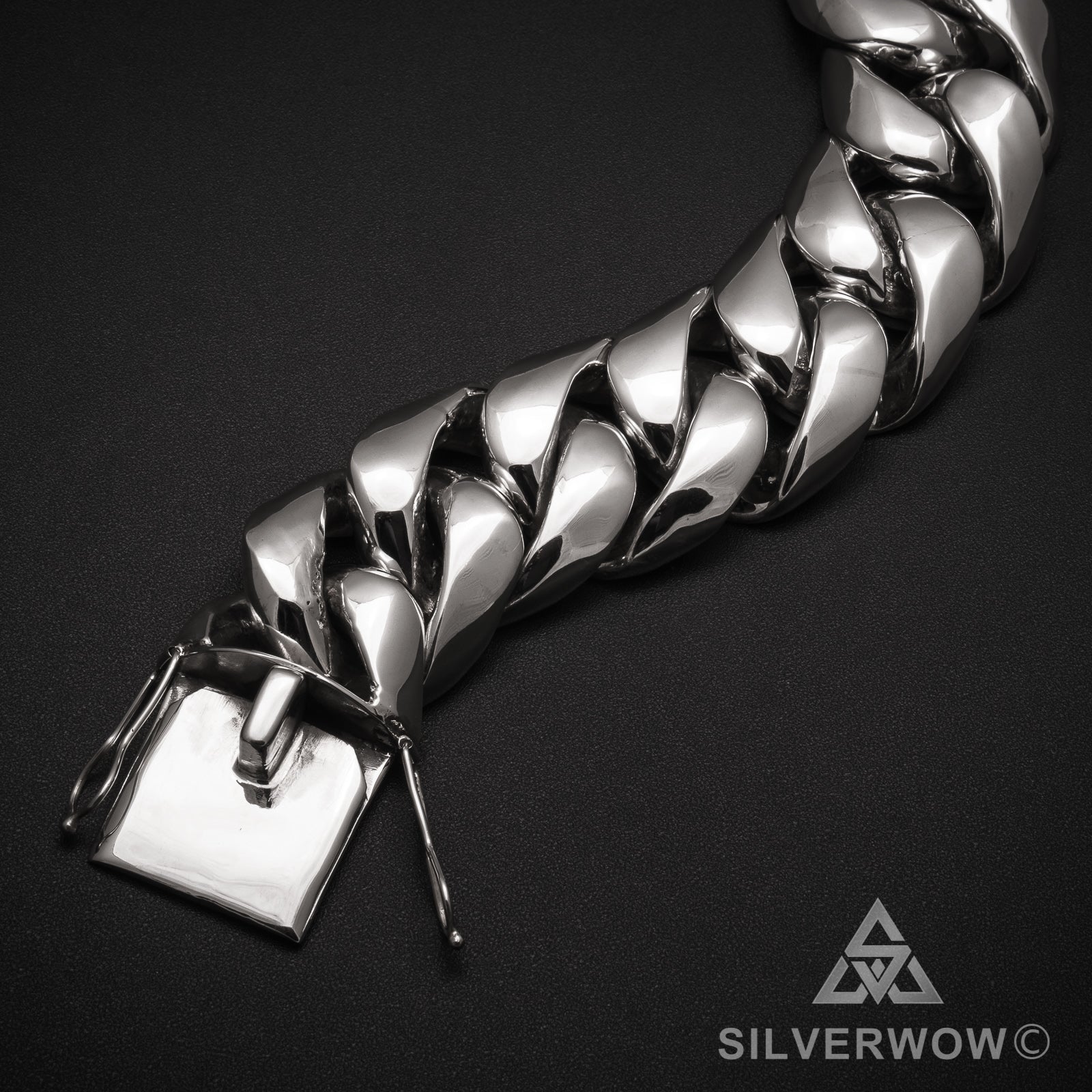 Cuban Bracelet - 35mm Thick & Heavy - SilverWow™