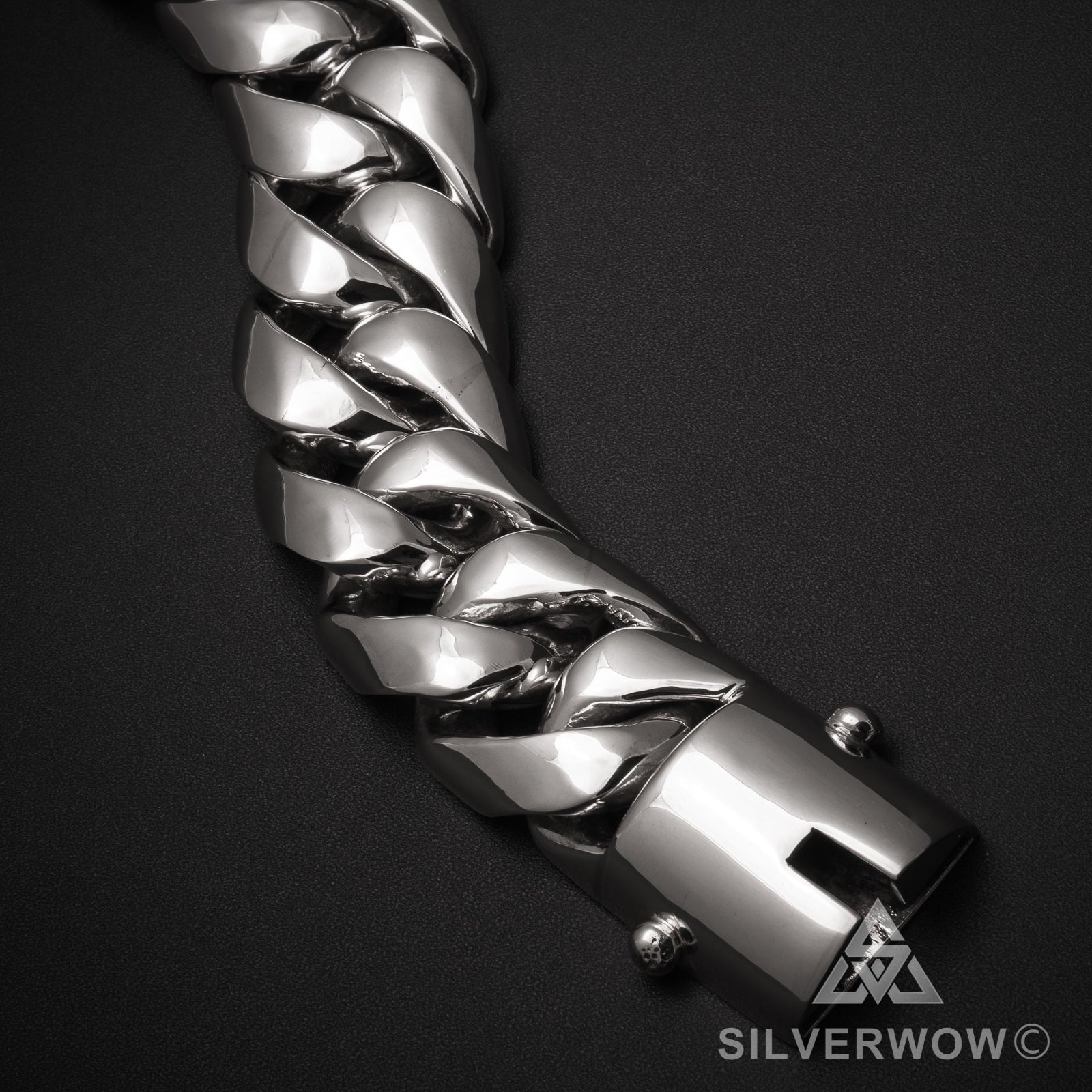Cuban Bracelet - 35mm Thick & Heavy - SilverWow™