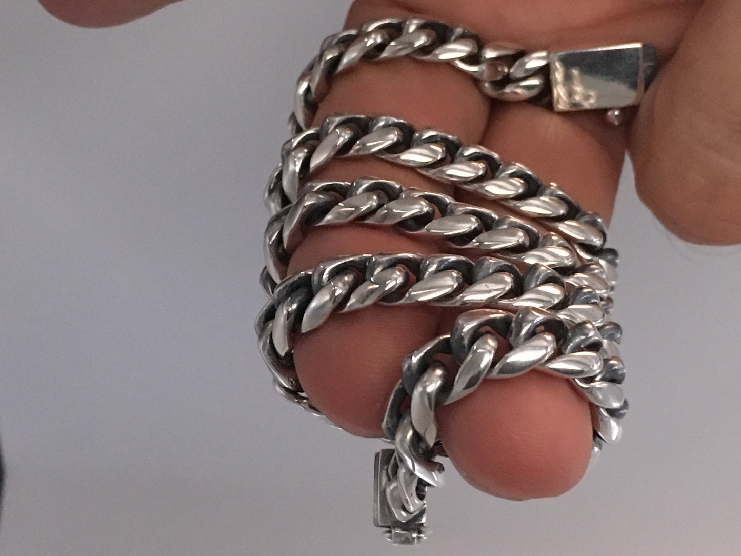 8mm Oval Miami Cuban Link Chain Necklace - SilverWow™